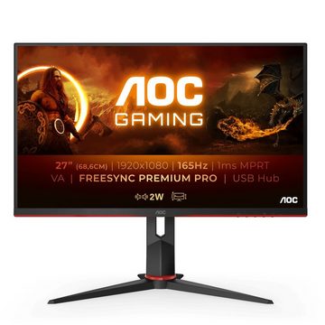 AOC 27G2SU/BK Gaming-Monitor (68,6 cm/27 ", 1920 x 1080 px, 1 ms Reaktionszeit, 165 Hz, VA LCD)