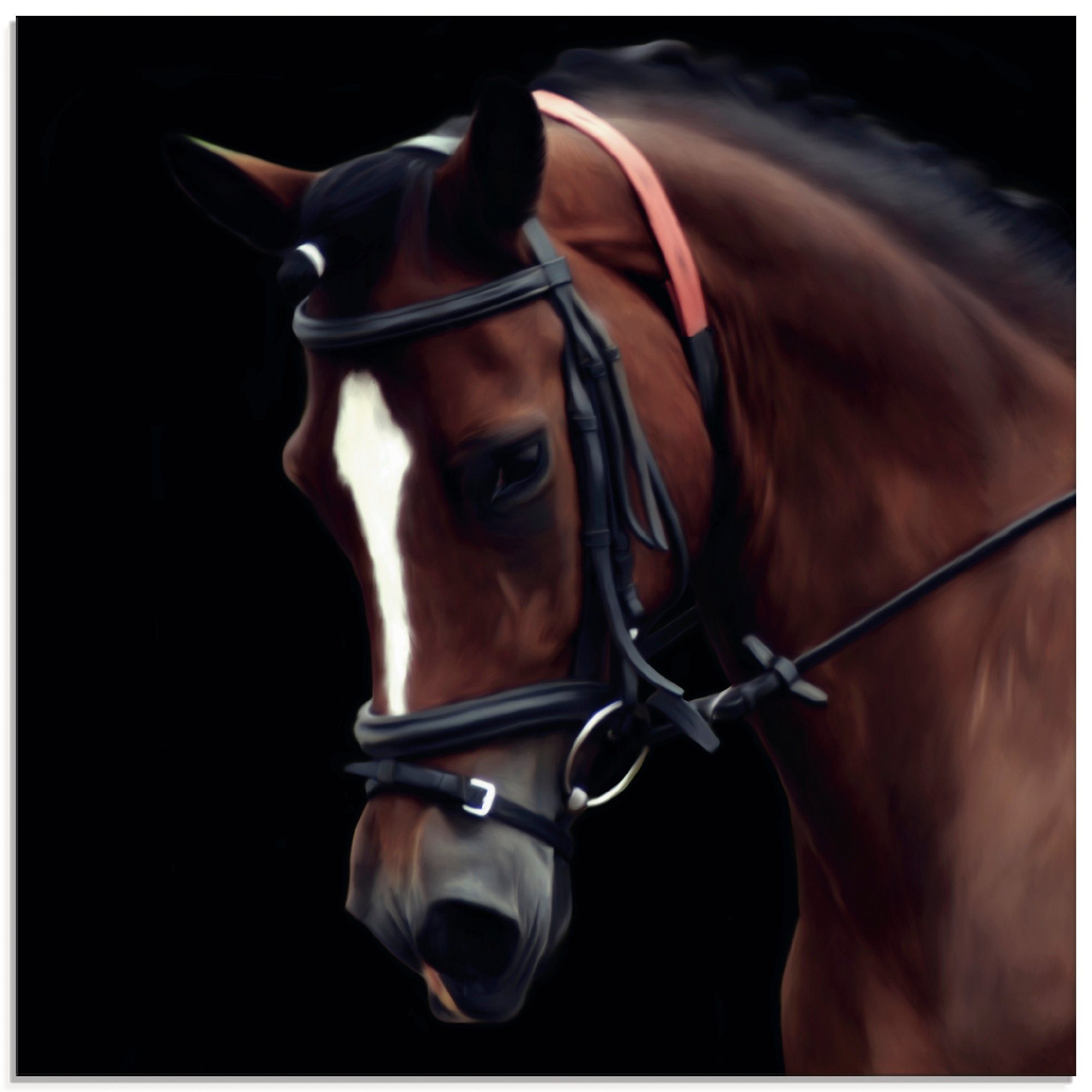 Artland Glasbild Dressur Pferd, Haustiere (1 St), in verschiedenen Größen