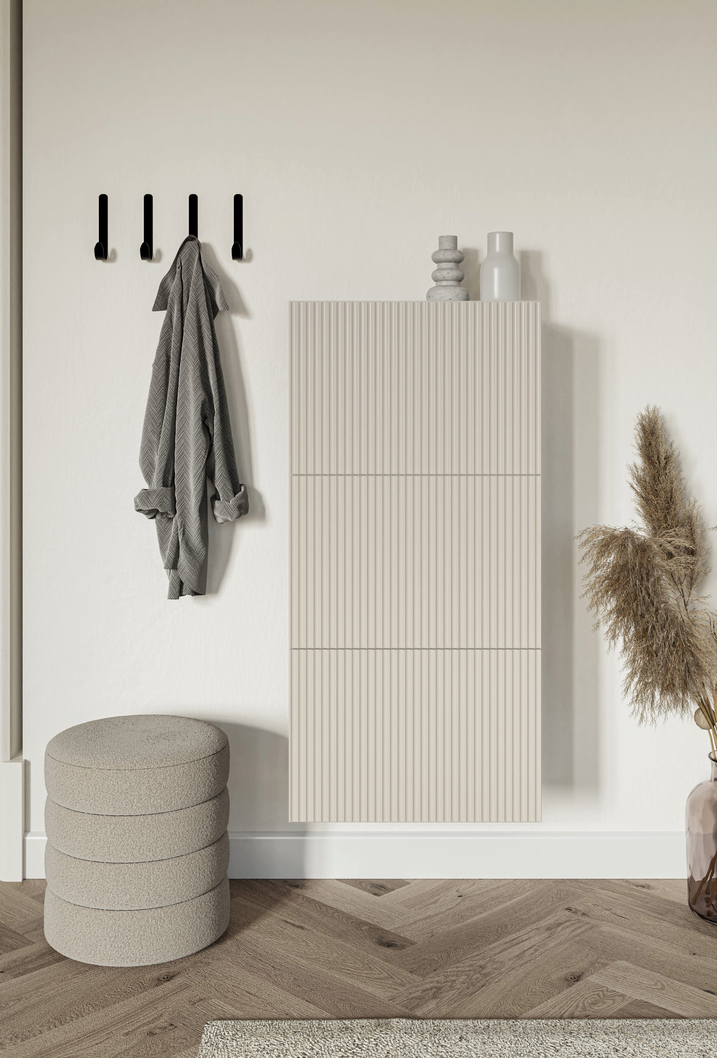 Selsey Hängeschuhschrank VELDIO Wand-Schuhkipper mit 3 Klappen, 50 cm breite