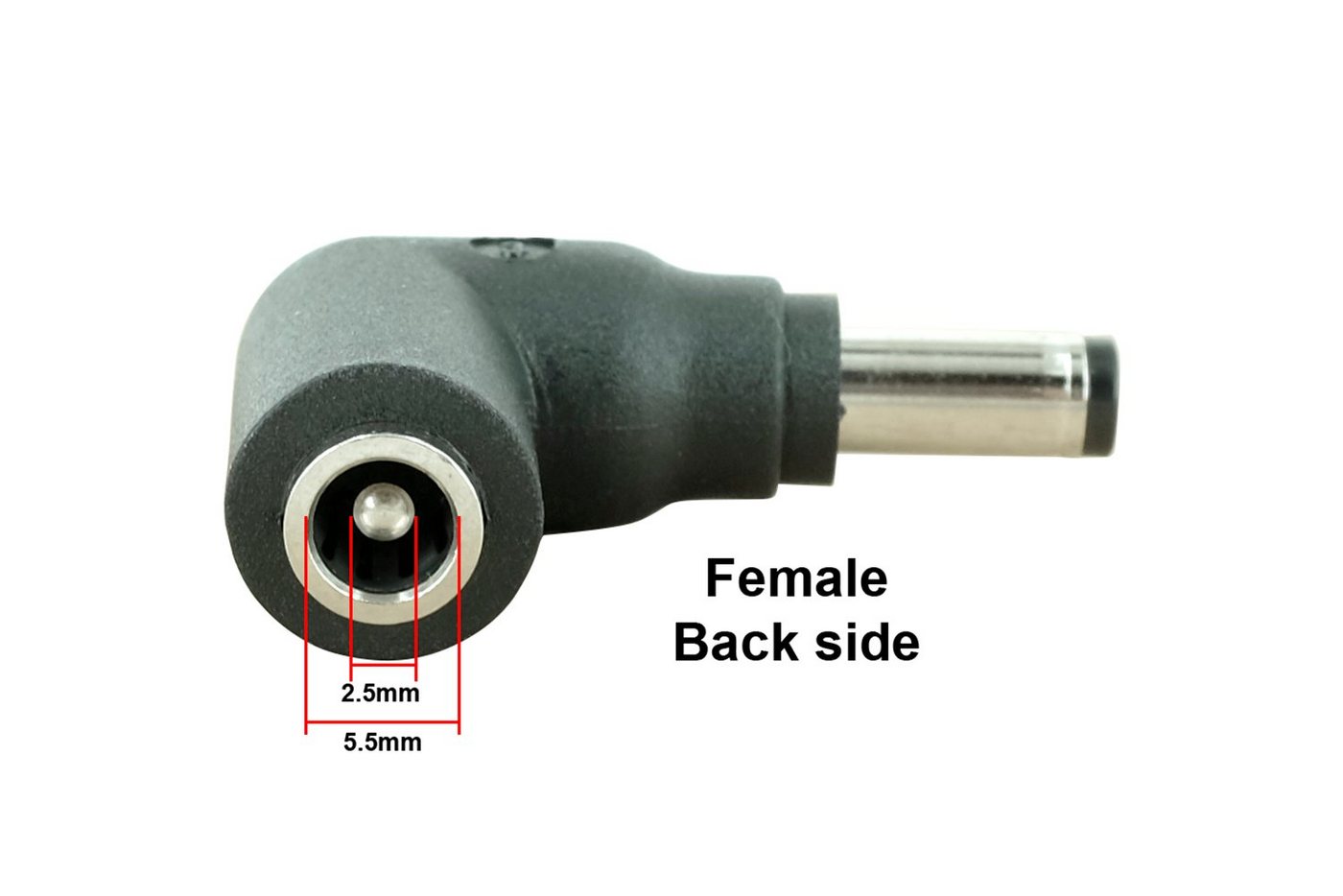 Thumbnail - PowerSmart HEAD3N Batterie-Verbindungskabel, C3-Steckerspitze – 5,5 x 2,1 mm männlicher Hohlstecker mit 5,5 x 2,5 mm wei...