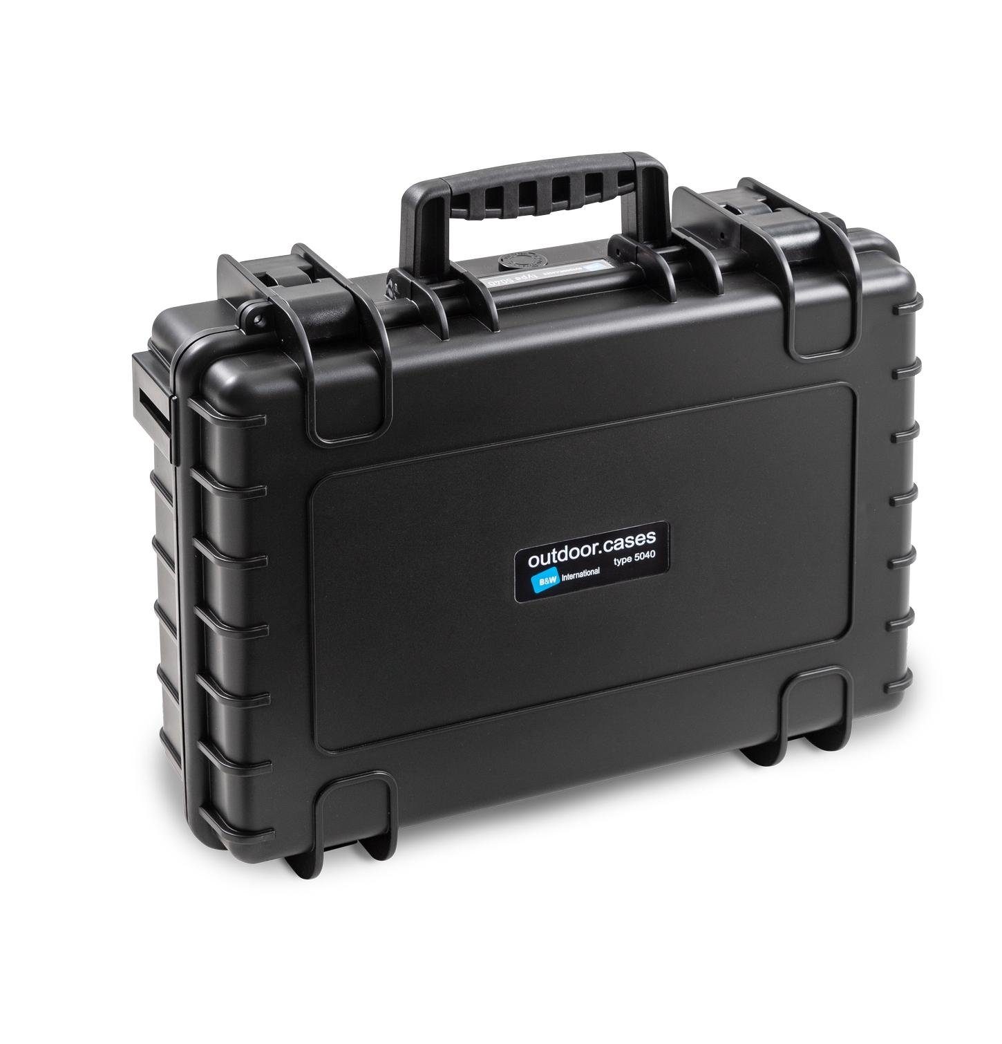B&W International Fotorucksack B&W Case Type 5040 schwarz mit Schaumstoffeinsatz
