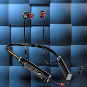 Diida Kabellose Kopfhörer, Nackenbügel-Kopfhörer,Bluetooth 5.3 Kopfhörer Bluetooth-Kopfhörer (Hifi, intelligenter Sprachassistent, TF-Karten)