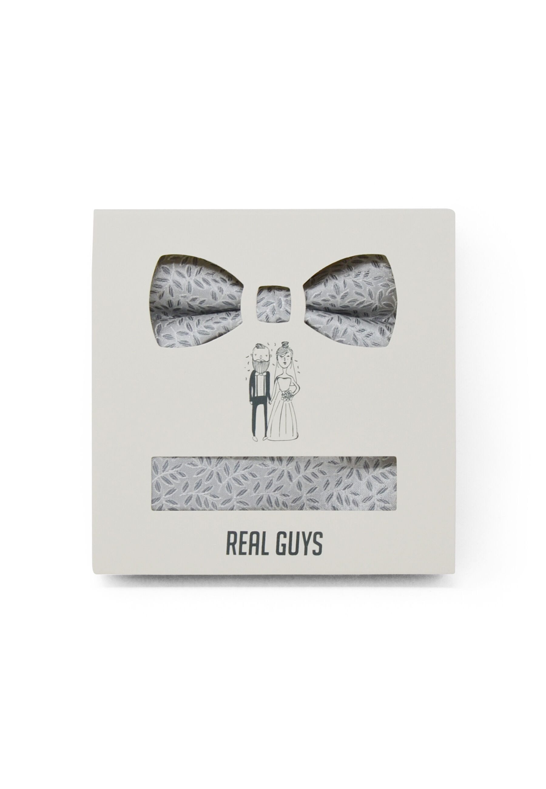 REAL GUYS by J.PLOENES Fliege (2-St) Set mit Einstecktuch aus reiner Seide