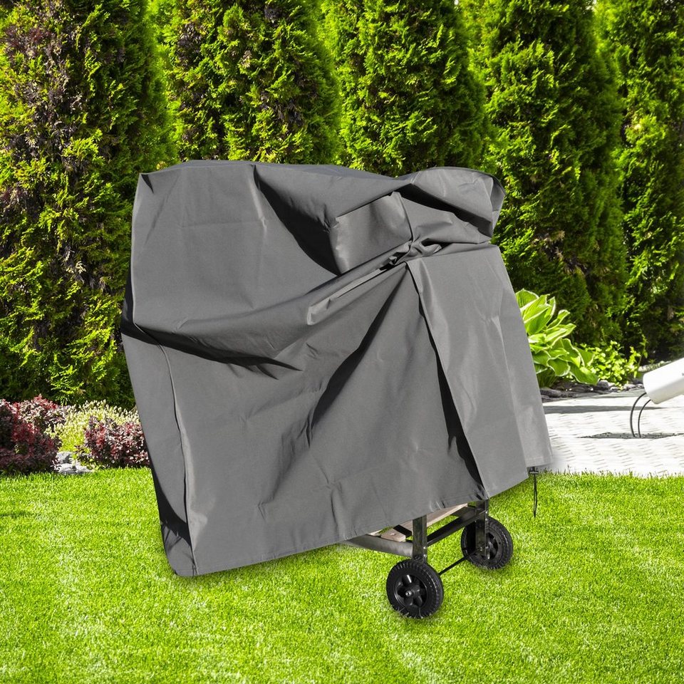 Grillmeister Grill Schutzhaube, Abdeckung Für Grillwagen - Schmutzabweisend Und Witterungsbeständig Grillmeister Grill Schutzhaube, Abdeckung Für Grillwagen - Schmutzabweisend Und Witterungsbeständig