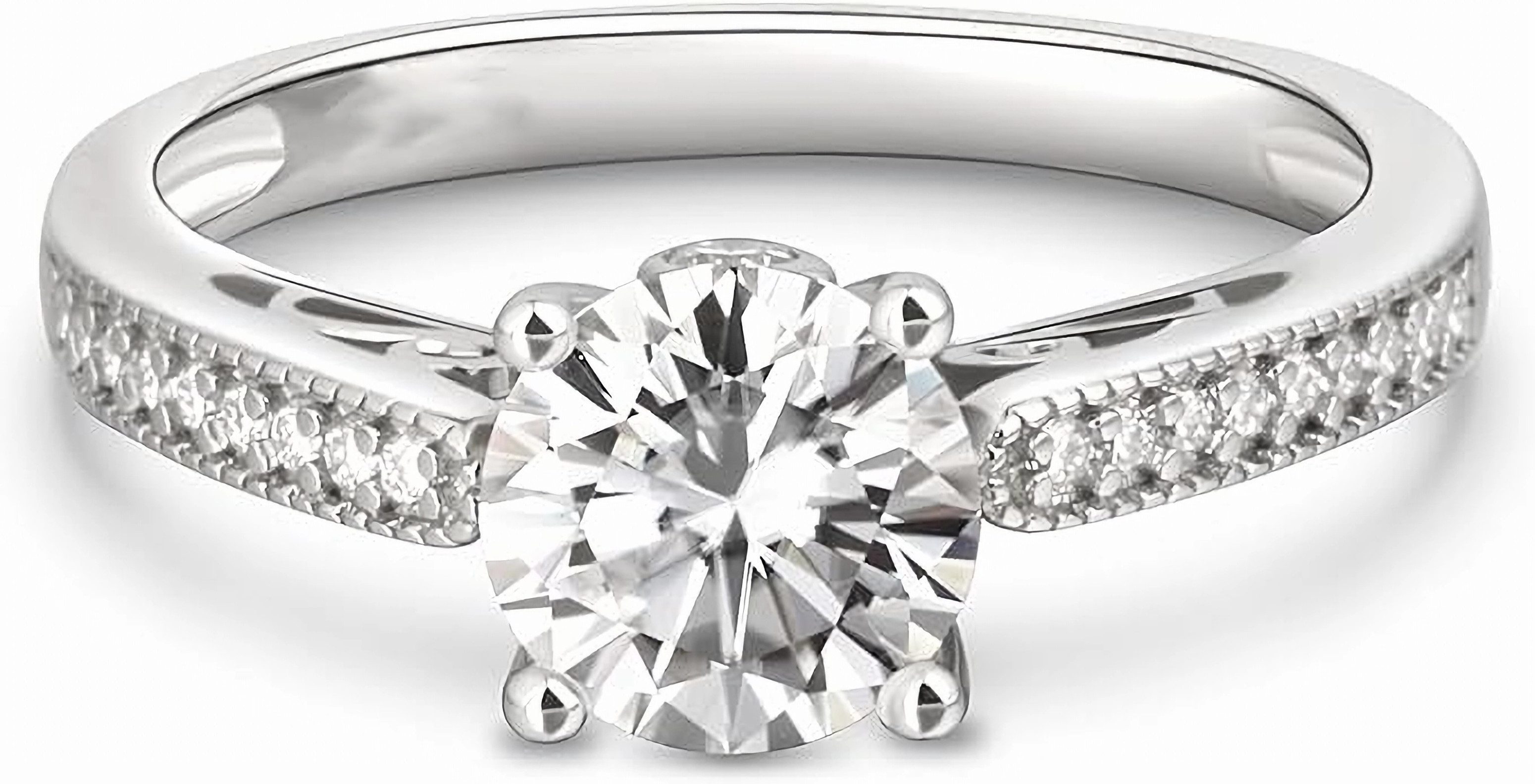 Jumpeak Verlobungsring 585 Gold, 1ct, im Labor runder Diamant, Damen-Verlobungsring, D/ VS1/ 3ex, mit IGI. Perfekt für Weihnachten oder Heiratsanträge.