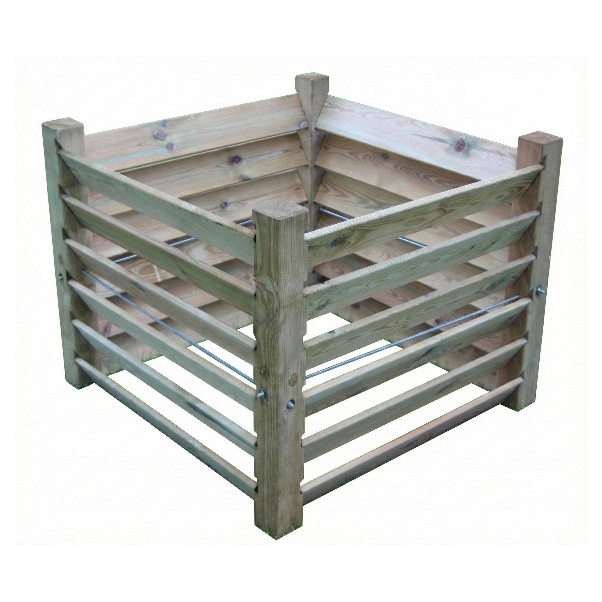 GartenDepot24 Komposter Holzkomposter 650L, imprägniert, wetterfest & stabil für Garten