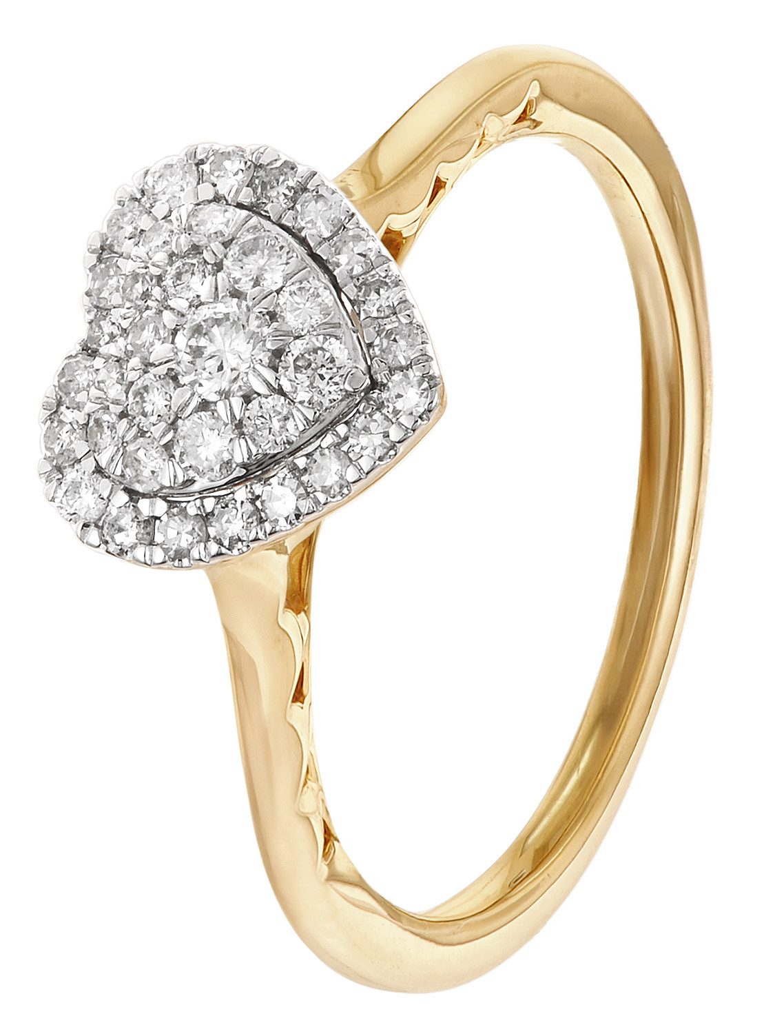 Glizz Goldring Damen Diamant-Gold 333/8K günstig online kaufen