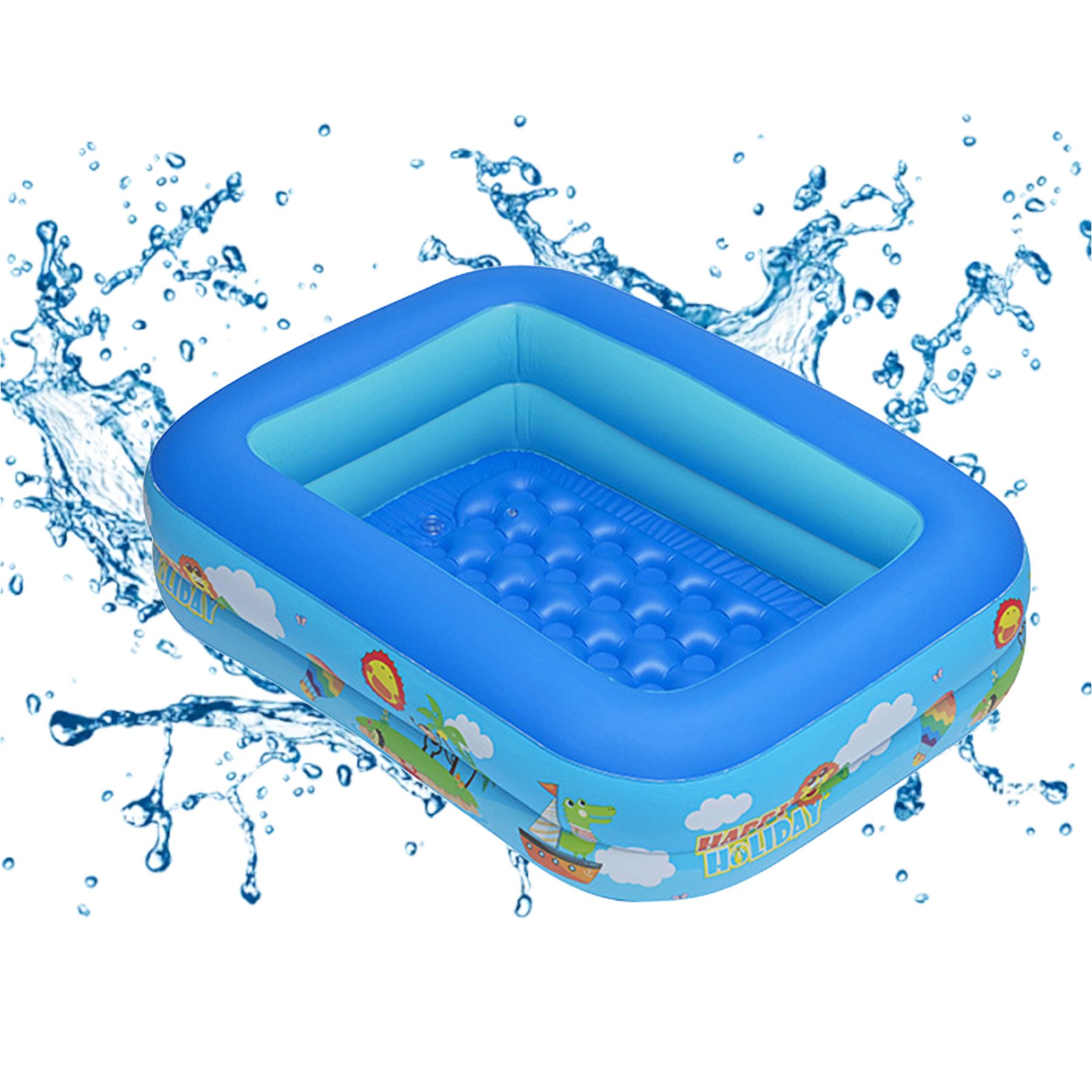 Mutig Planschbecken Kinderpool Babypool Aufblasbarer Schwimmbecken 112*93*3 günstig online kaufen