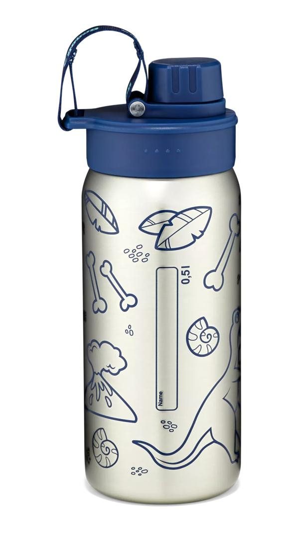 ergobag Trinkflasche Edelstahl Trinkflasche, auslaufsicher und kohlensäuregeeignet