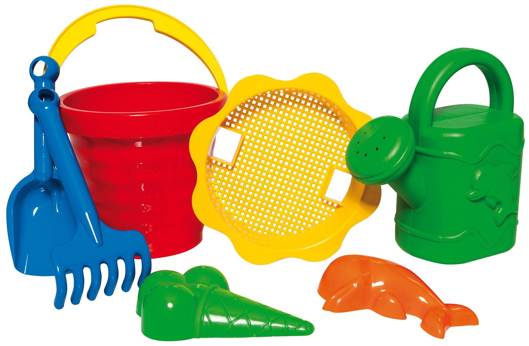 Dohany Sandform-Set Schaufel Rechen Eimer Förmchen günstig online kaufen