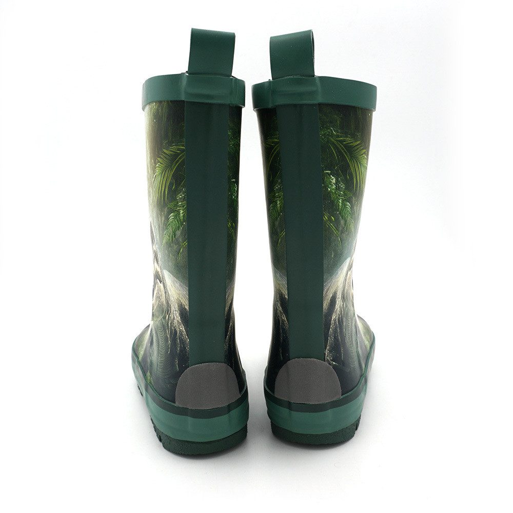 MAXIMO Gummistiefel T-Rex Jerseyfutter, Fotoprint, Reflekt 3M Gummistiefel (2-tlg)