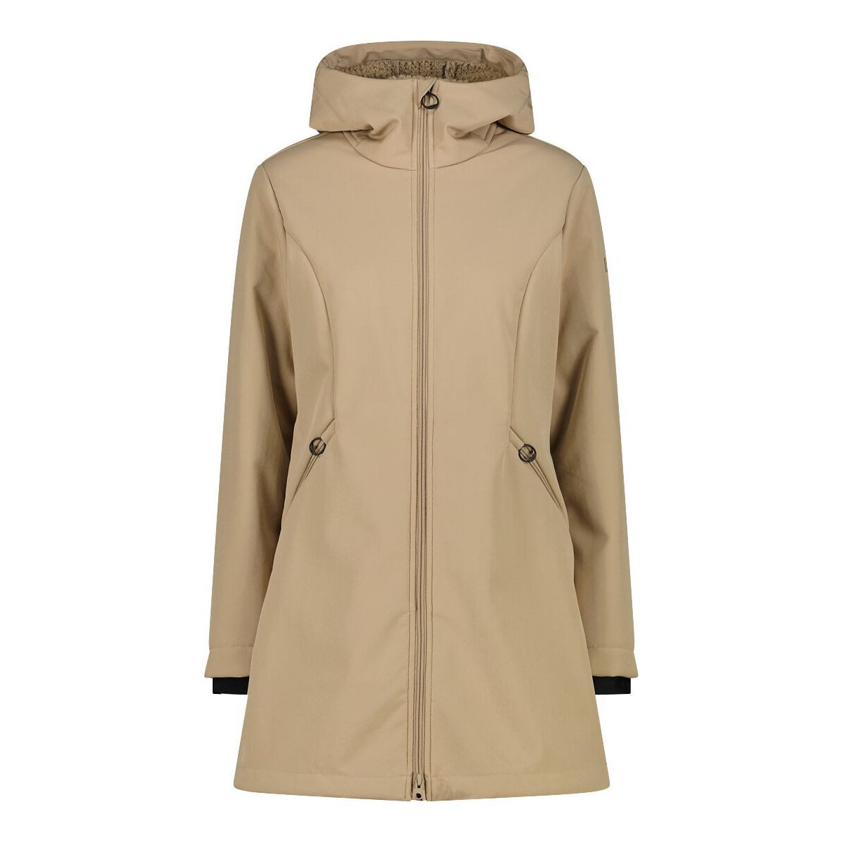 CMP Outdoorjacke Woman Parka FIX Hood Vielseitiger Damenparka mit Clima-Protect®, warmem Kunstfellfutter