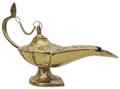Aubaho Dekolicht »Aladin Wunderlampe Öllampe Messing Antik-Stil Räuchergefäß«