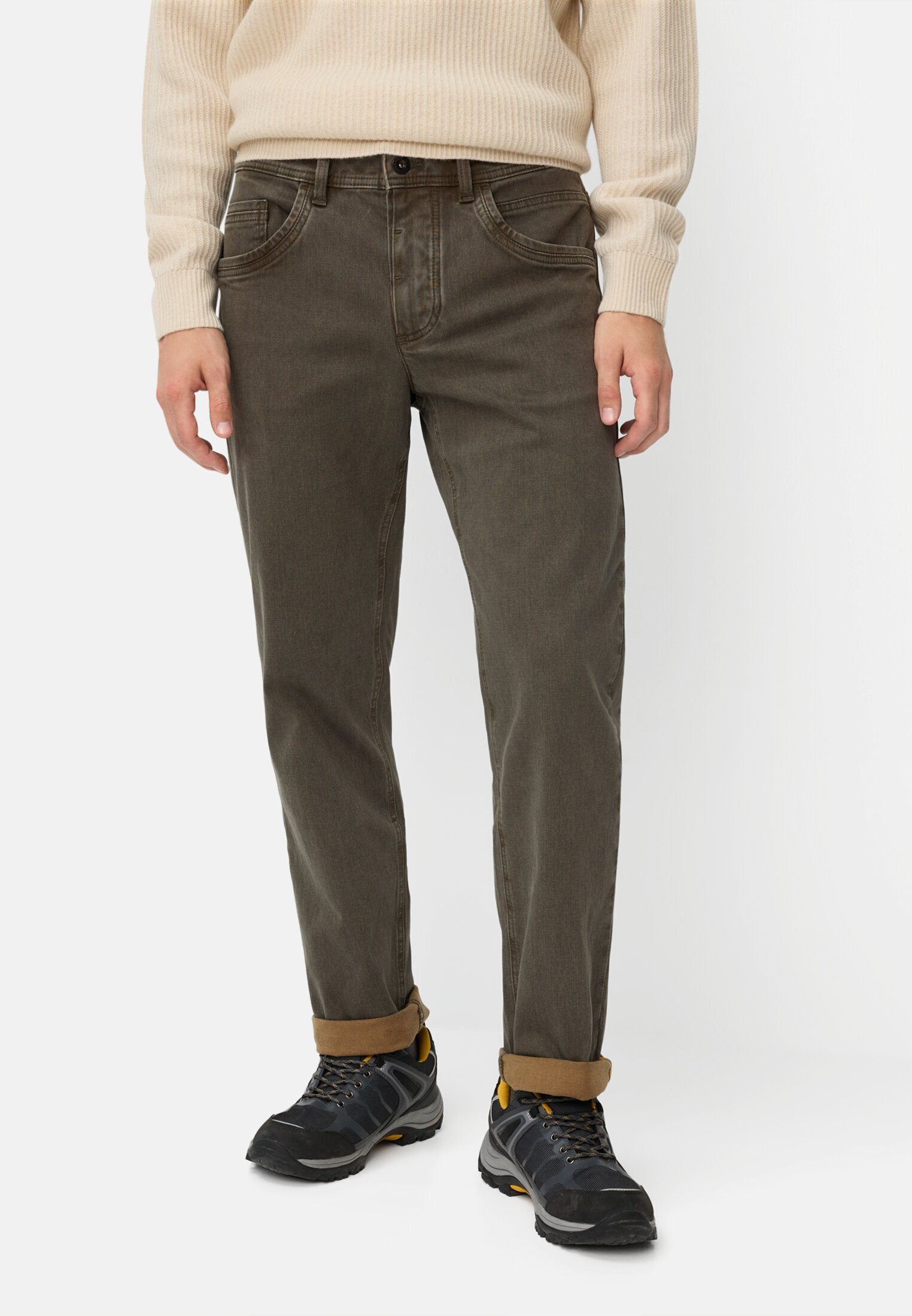 camel active 5-Pocket-Jeans 5-Pkt Relaxed Fit Hose aus Baumwoll-Elasthan-Mi günstig online kaufen