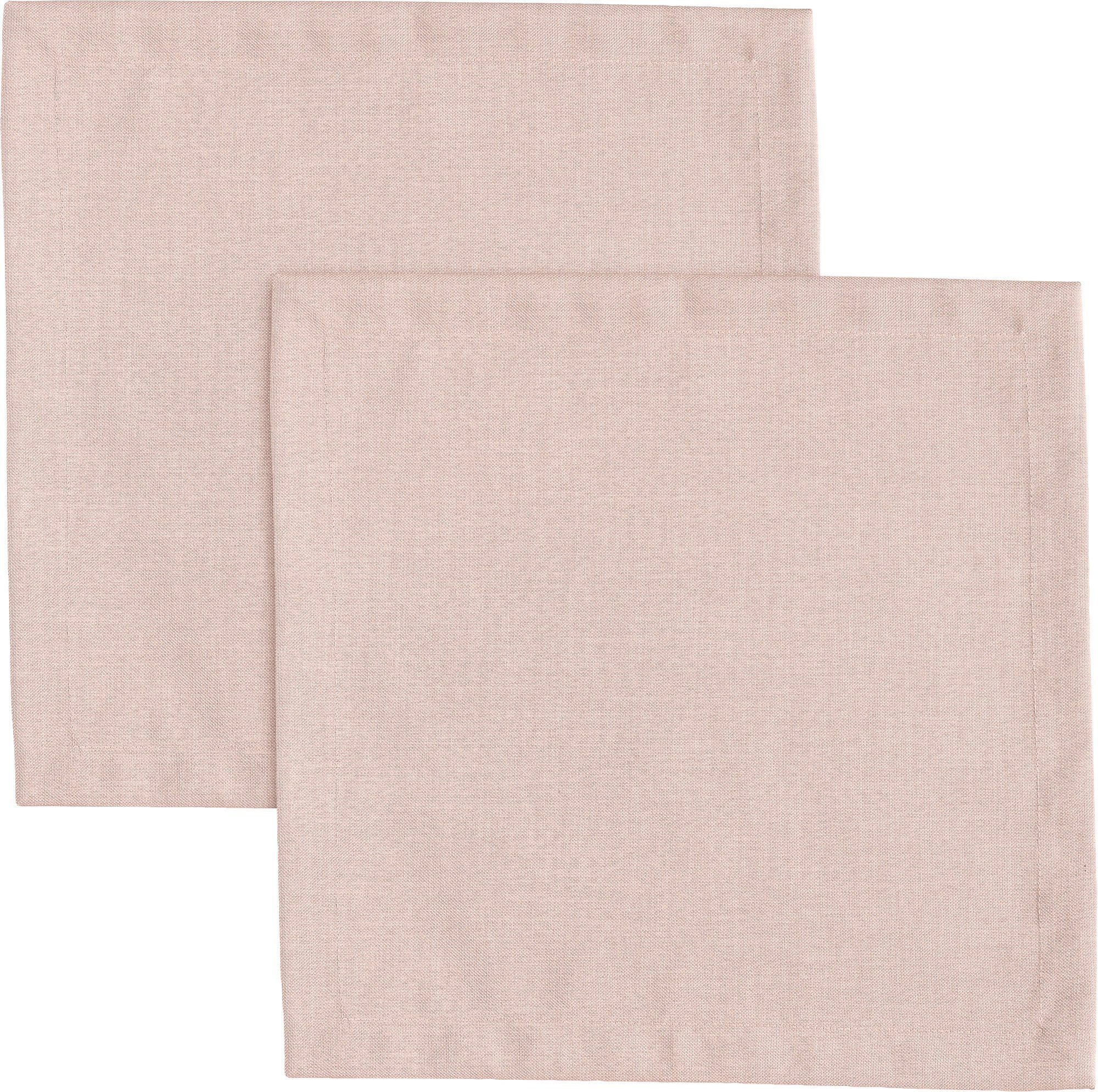 Erwin Müller Stoffserviette Serviette "Madrid" 2er-Pack, fleckabweisend Uni