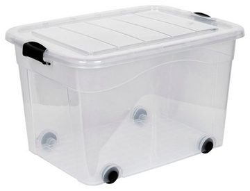 Kreher Aufbewahrungsbox Roller-Box (Set, 2 St), mit Rädern und verschließbarem Deckel