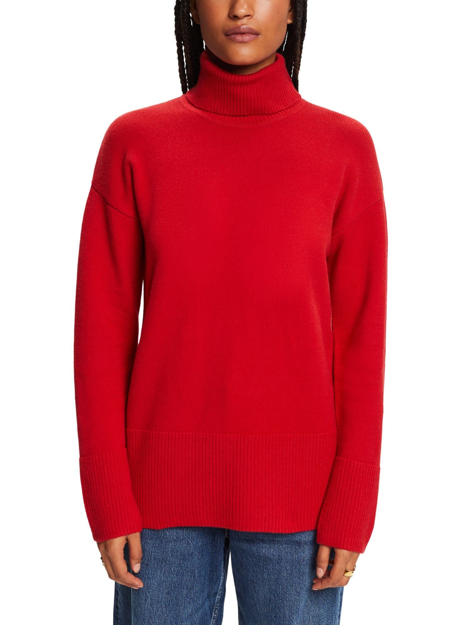 DARK Esprit Rollkragenpullover RED Sweaters