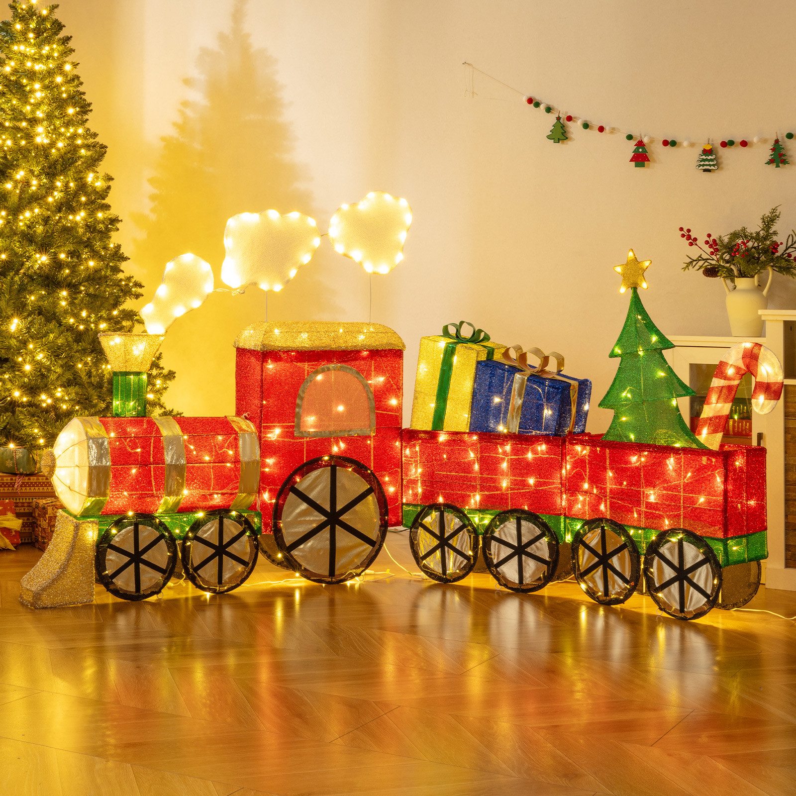COSTWAY Weihnachtsfigur (1 St), LED Weihnachtszug, günstig online kaufen
