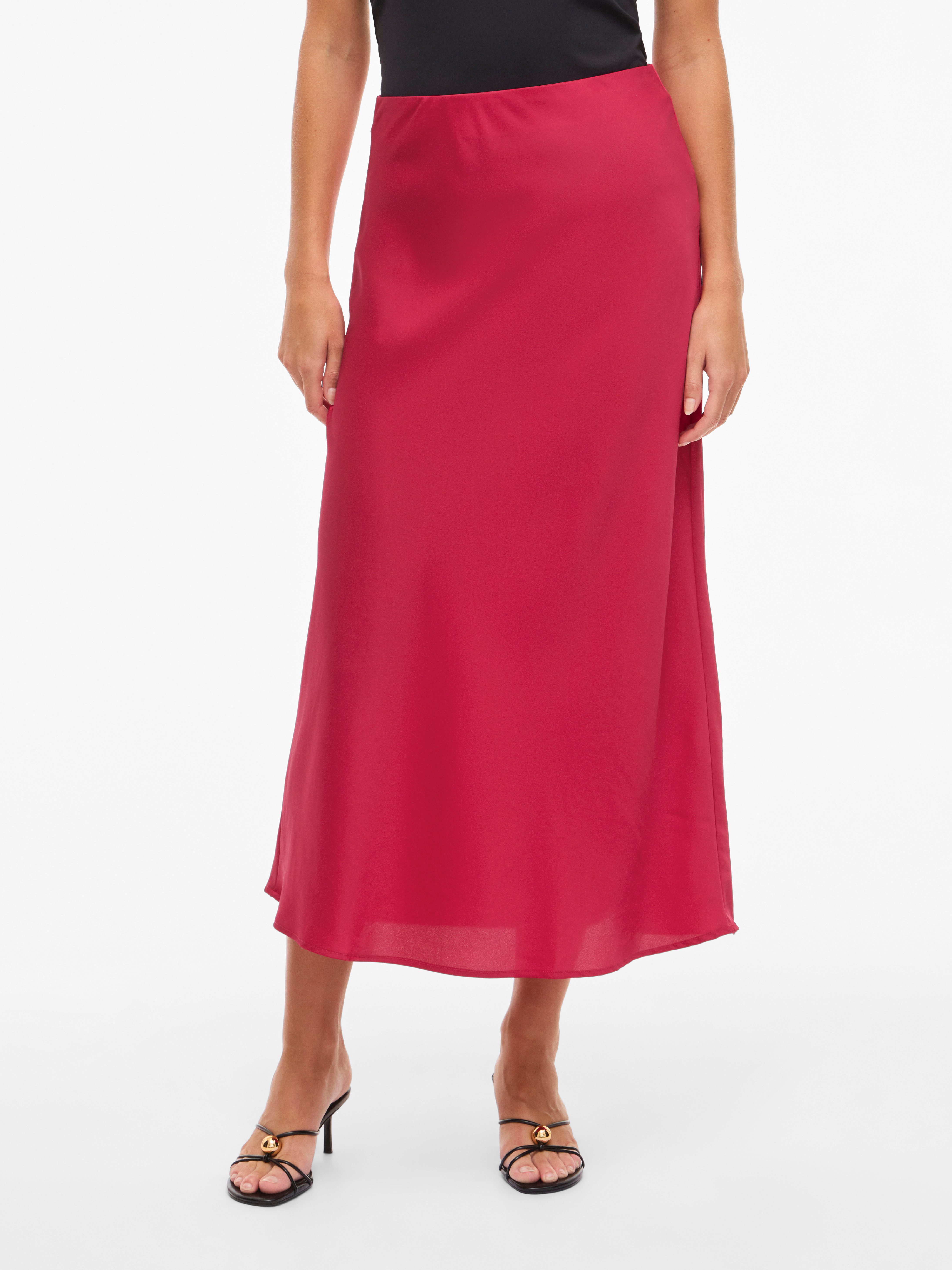 Vila Maxirock VIELLETTE HW LONG SKIRT - NOOS
