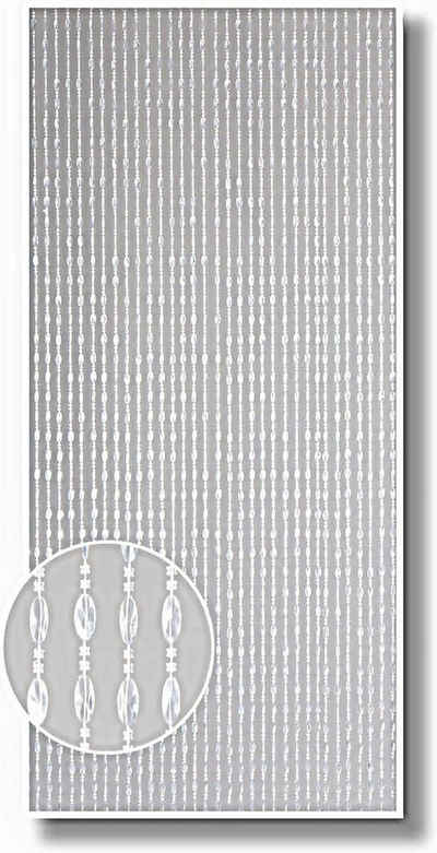 Türvorhang Conacord Decona Kristal Perlenvorhang transparent, CONACORD, Hakenaufhängung, halbtransparent, 90 x 200 cm, Kunststoff - hohe Strangdichte