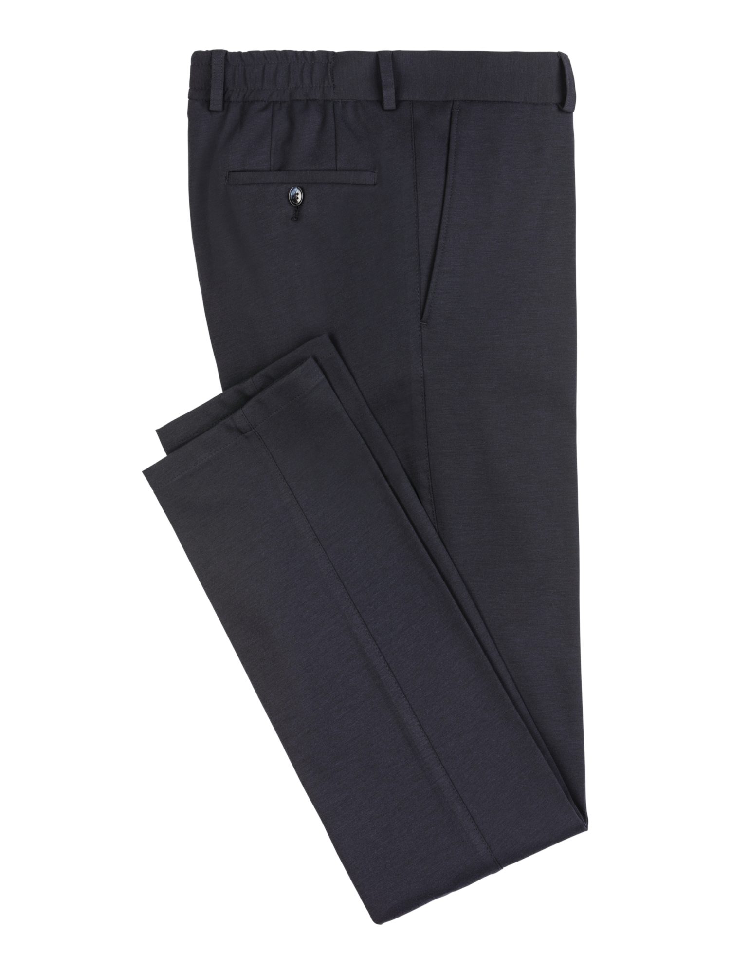 Carl Gross Stoffhose blau, Elegant, Polyamid, Unifarben, Slim Fit, Mittel