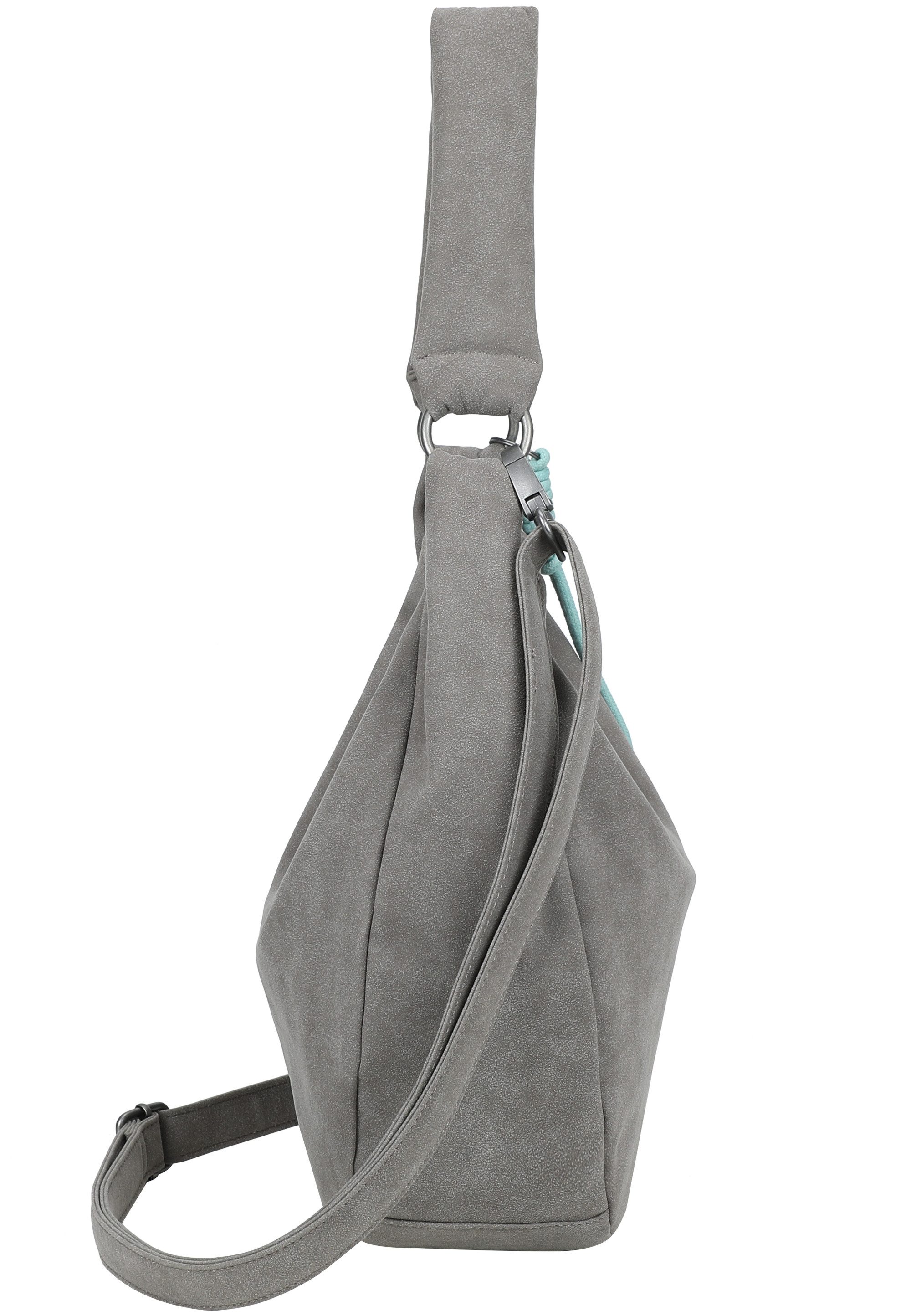 Fritzi aus Preußen Schultertasche Sue01 Suede Jacky Soft Dark Olive, mit verstellbarem Schultergurt