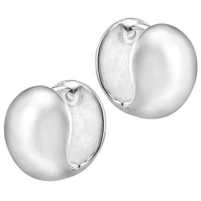 Vinani Paar Серьги-кольца, Vinani Klapp-Creolen Kugelform glänzend Sterling Silber 925 Серьги CJO