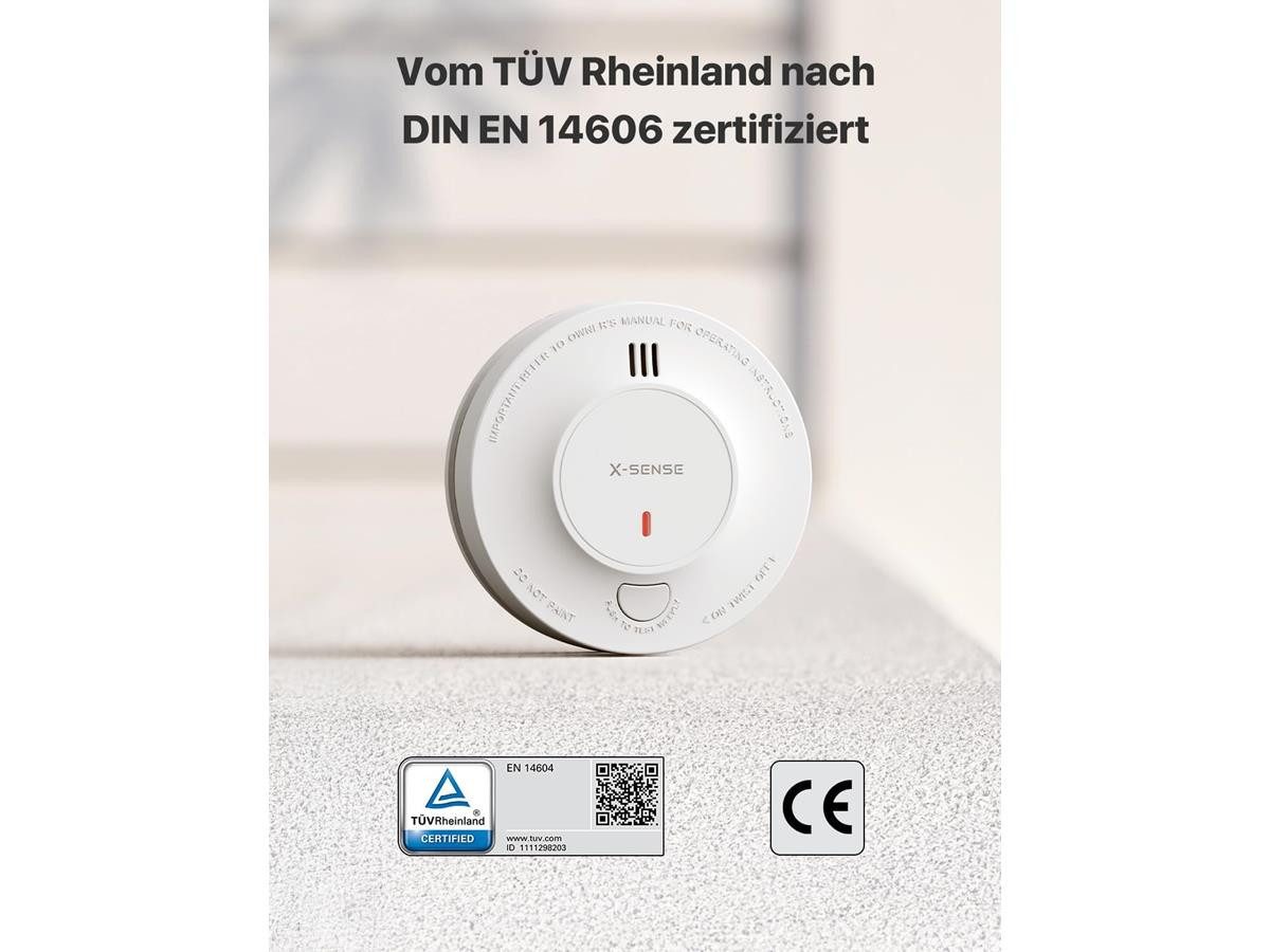X-SENSE SD2J0AX Rauchmelder (mit 10-Jahres-Batterie und Batteriewarnung) – Bild 4 von 5