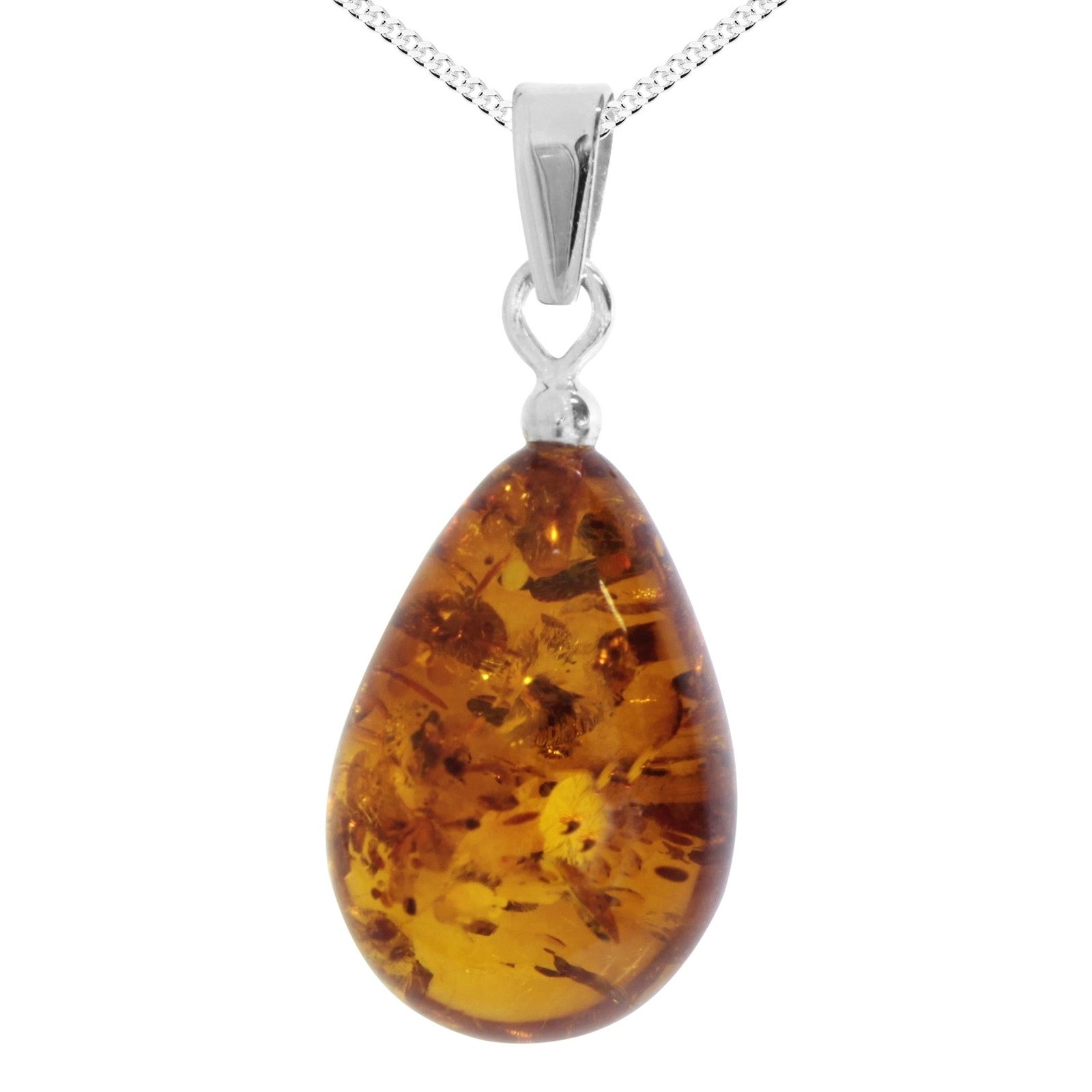 OSTSEE-SCHMUCK Kette mit Anhänger Ostsee-Schmuck Kette mit Anhänger Tropfen günstig online kaufen