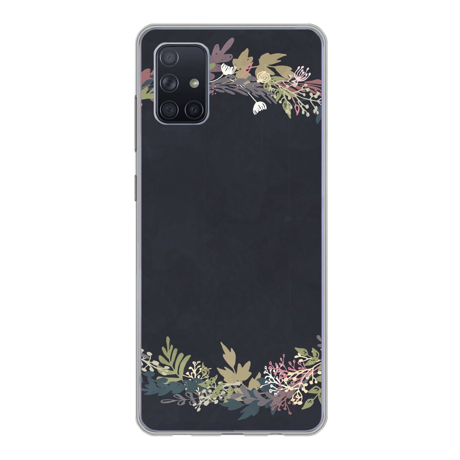 MuchoWow Handyhülle für Samsung Galaxy A71 Girlande - Pastell - Sommer, Phone Case, Silikon, Schutzhülle Dünn