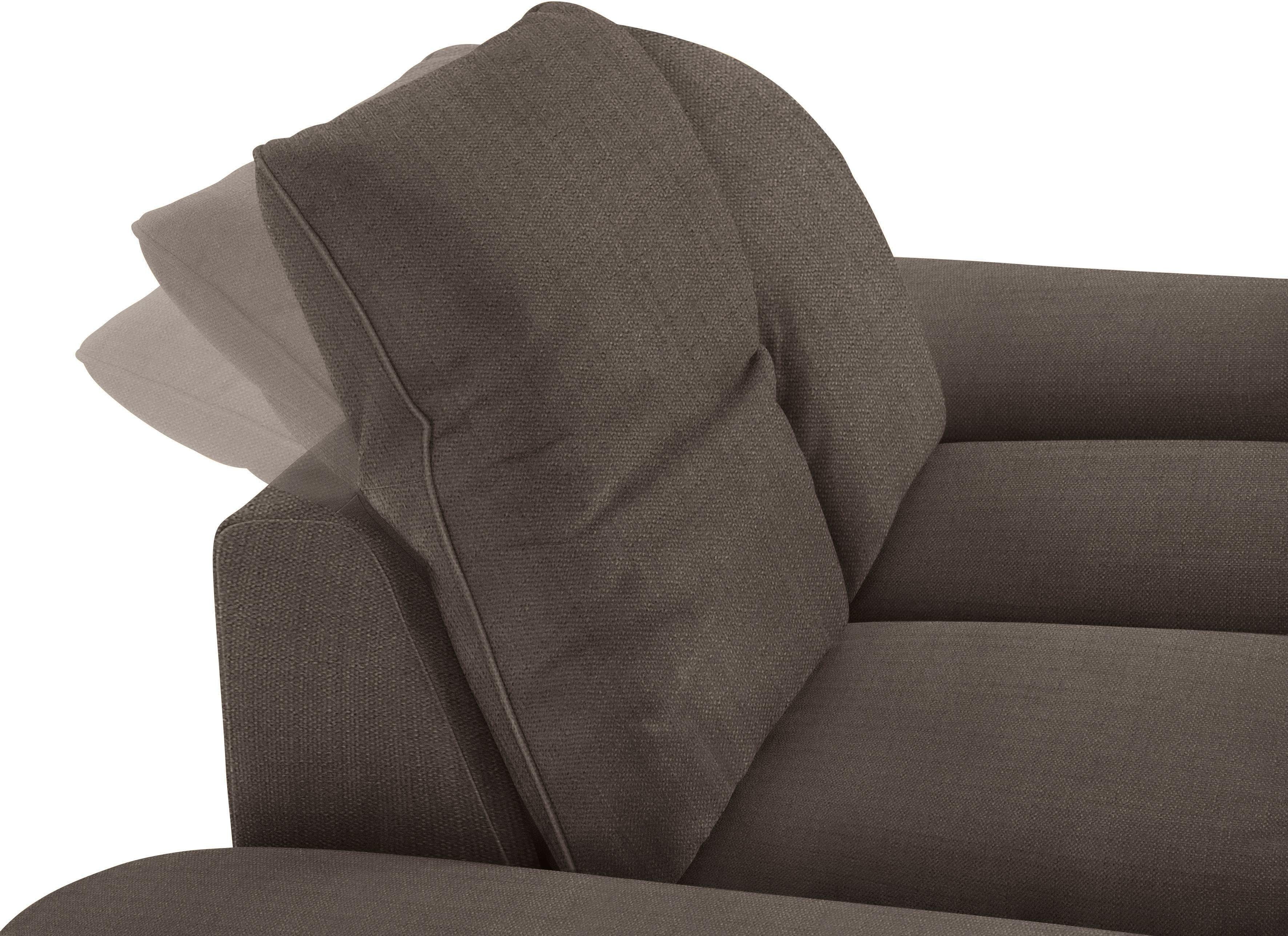 W.SCHILLIG 2-Sitzer enjoy&MORE, Sitztiefenverstellung, Füße 202 cm Breite bronze pulverbeschichtet