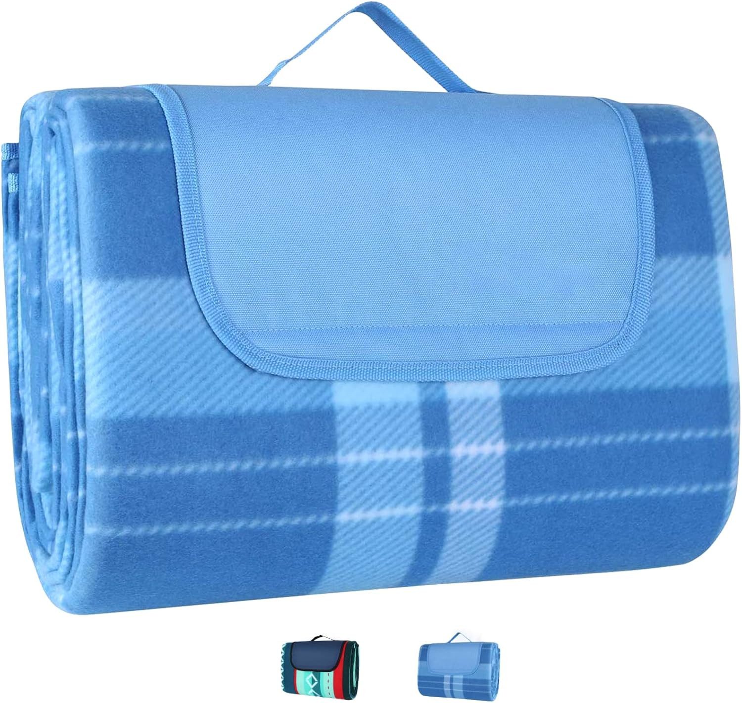 Picknickdecke,Picknickmatte Wasserdicht mit Tragegriff, TLGREEN, 3×3m,für Camping, Picknick, Wandern, BBQ, Reisen Campingdecke