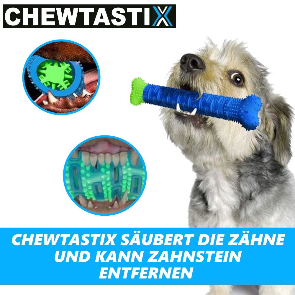 MAVURA Kauspielzeug CHEWTASTIX Hunde Zahnbürste Zahnsteinentferner  Zahnpflege Gummi, Kau Knochen Reinigung Mundgeruch Kauknochen