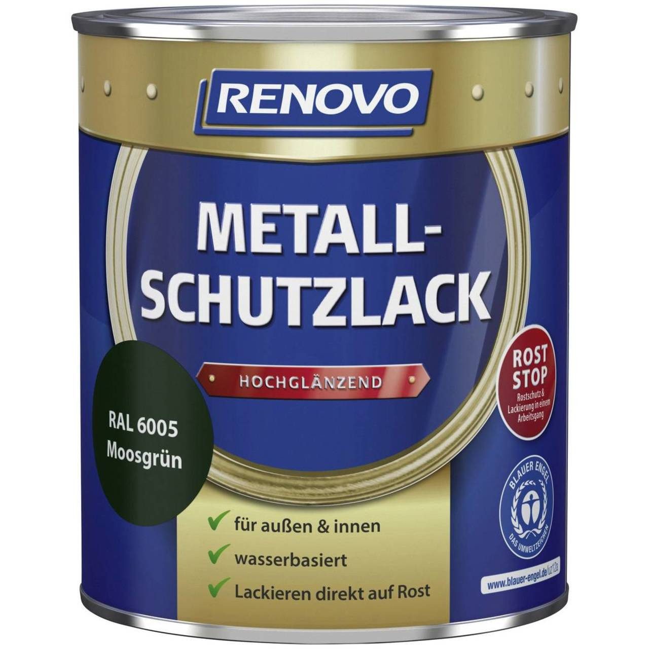 Renovo Metallschutzlack 2647, Schadstoffarm,umweltschonend,Wasserbasis