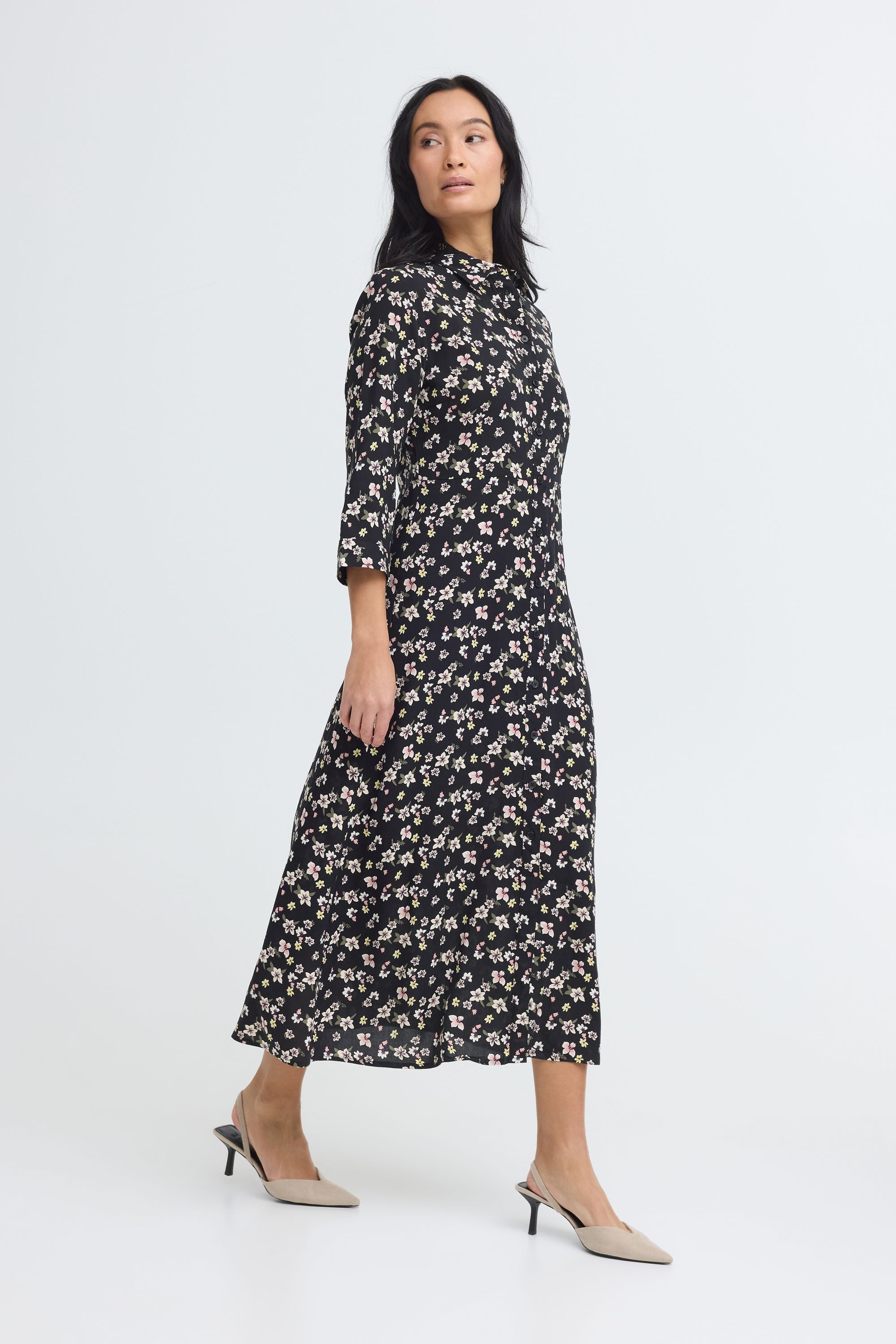 OXMO Midikleid OXNIlla A-Linie Midi Kleid