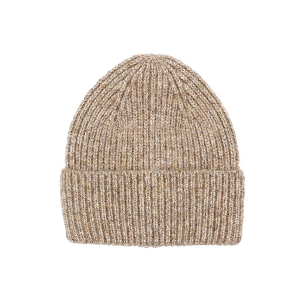 CAPO Strickmütze Melange-Optik, Rippenstrick, breiter Umschlag günstig online kaufen