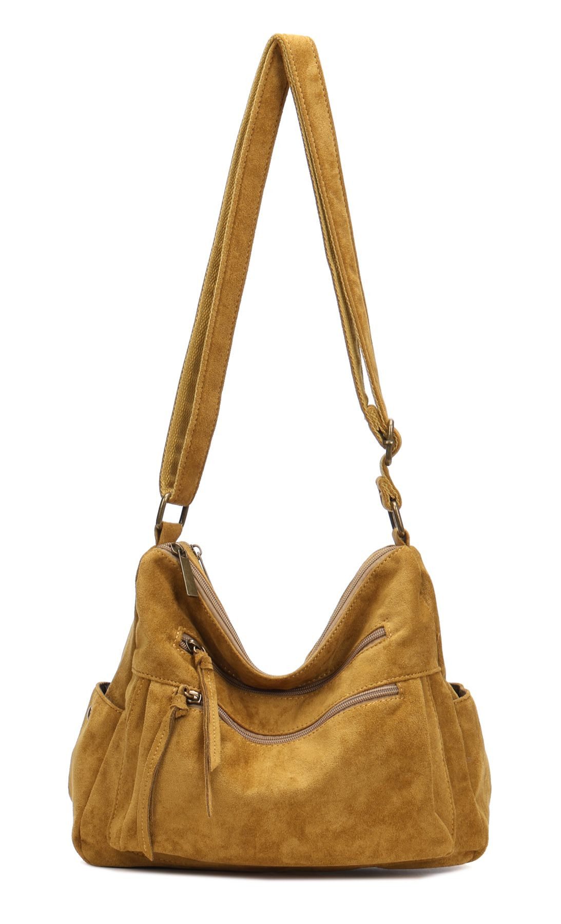 Schultertasche Damen Tasche Samt Shopper Crossbody Umhängetasche Body Bag Freizeit