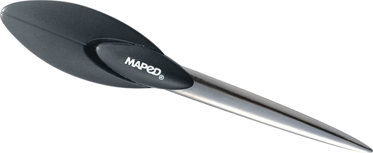 MAPED Brieföffner Brieföffner mit ergonomisch geformten Griff 17 cm schwarz