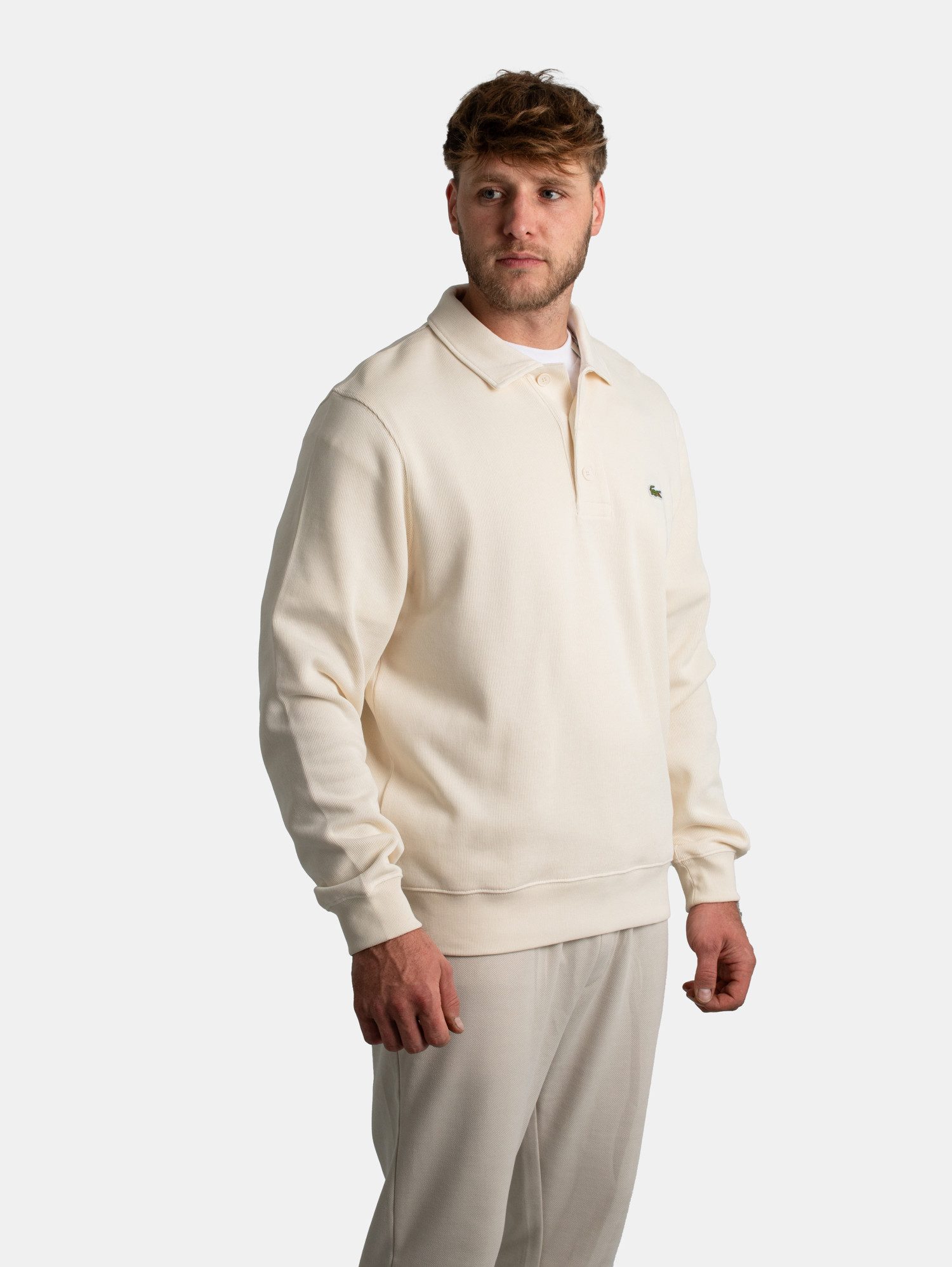Lacoste Sweatshirt Lacoste Rippstrick Polo Sweatshirt