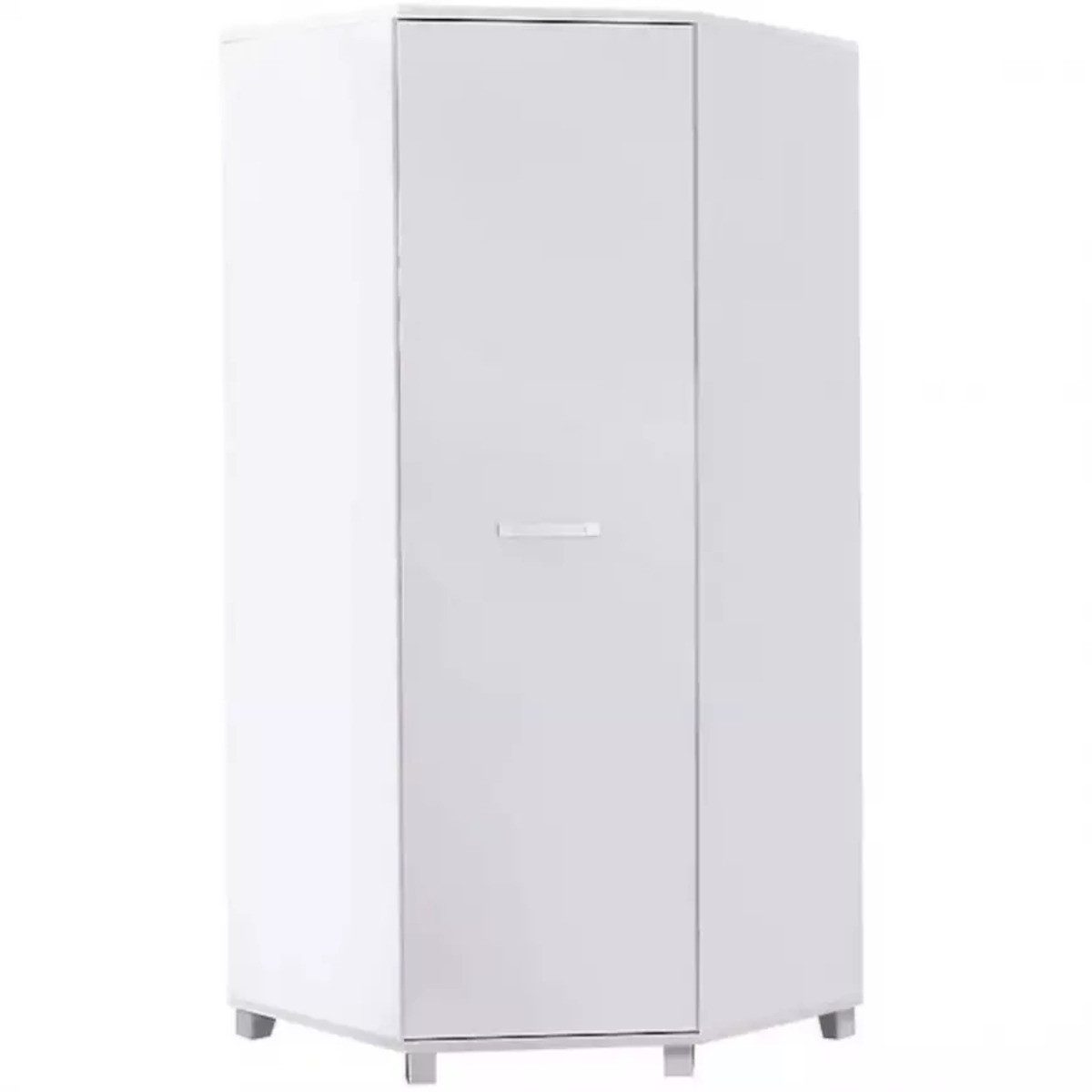 MOEBLO Eckschrank Nils N34 (Eckschrank, Kleiderschrank 1-türig Schrank Garderobe Schlafzimmer) (BxHxT):90x90x203x51 cm