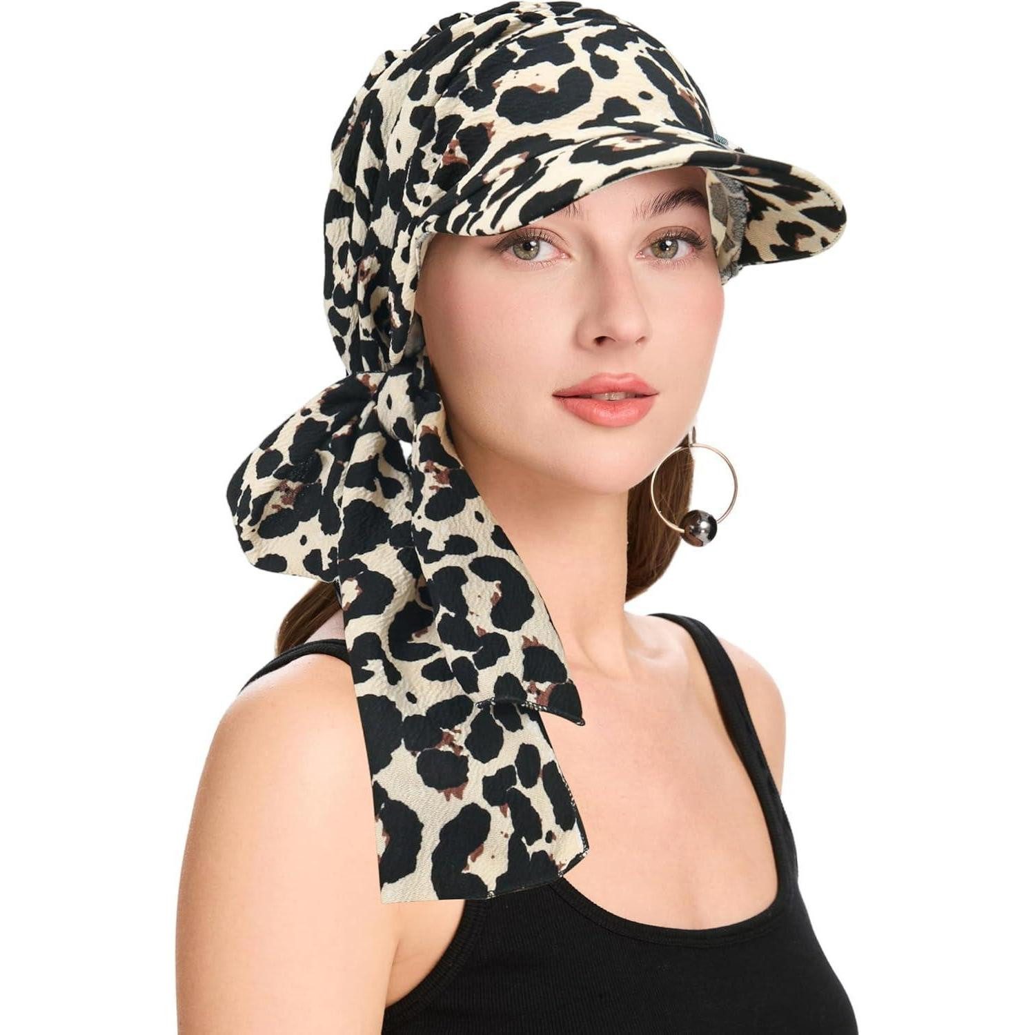LuxusKollektion Beanie Kopfbedeckung Chemo Damen Mütze Beanie Gebundenes Leopardenmuster