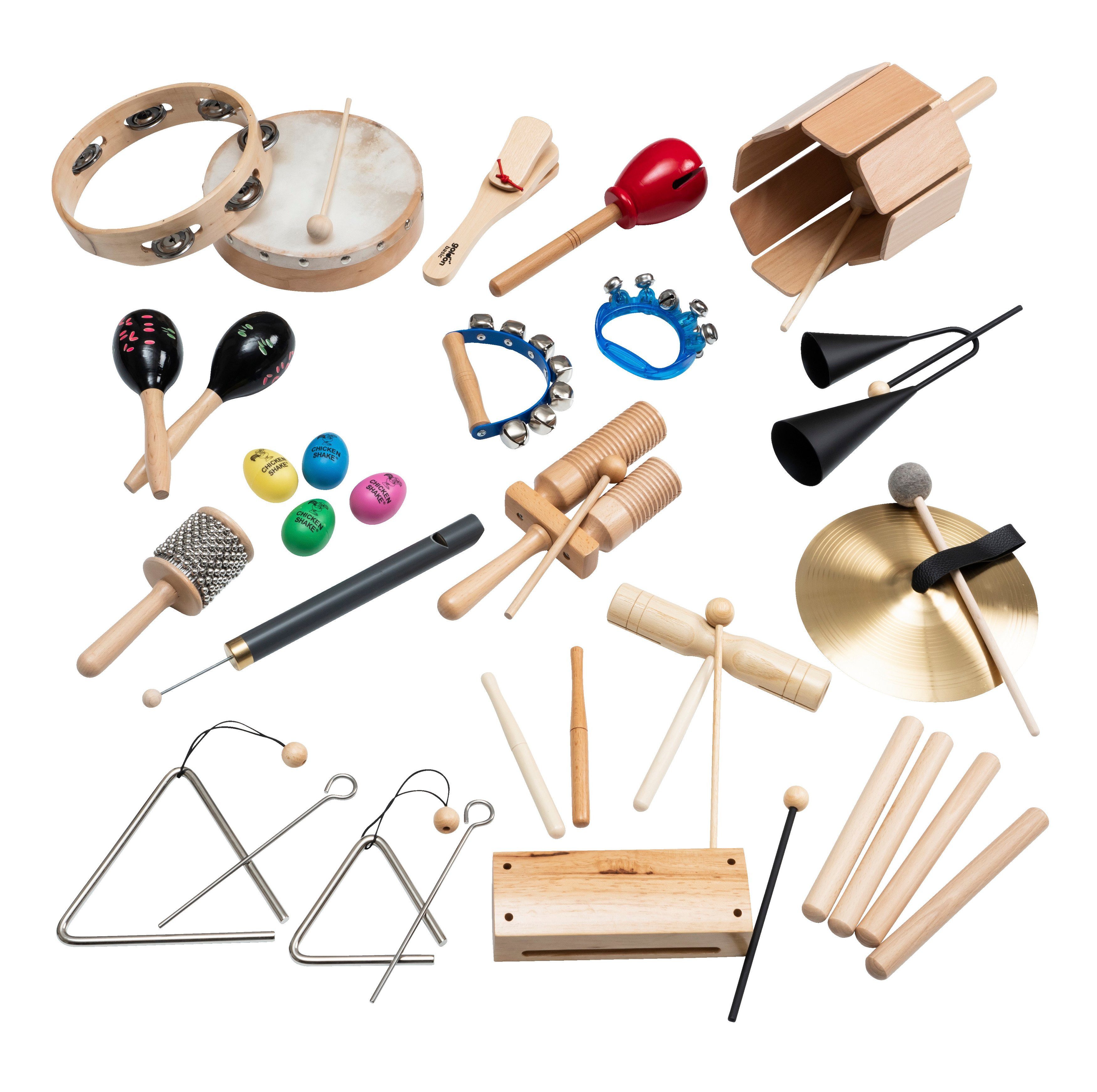 Betzold Spielzeug-Musikinstrument Instrumenten-Set „Rhythmische Liedbegleitung“