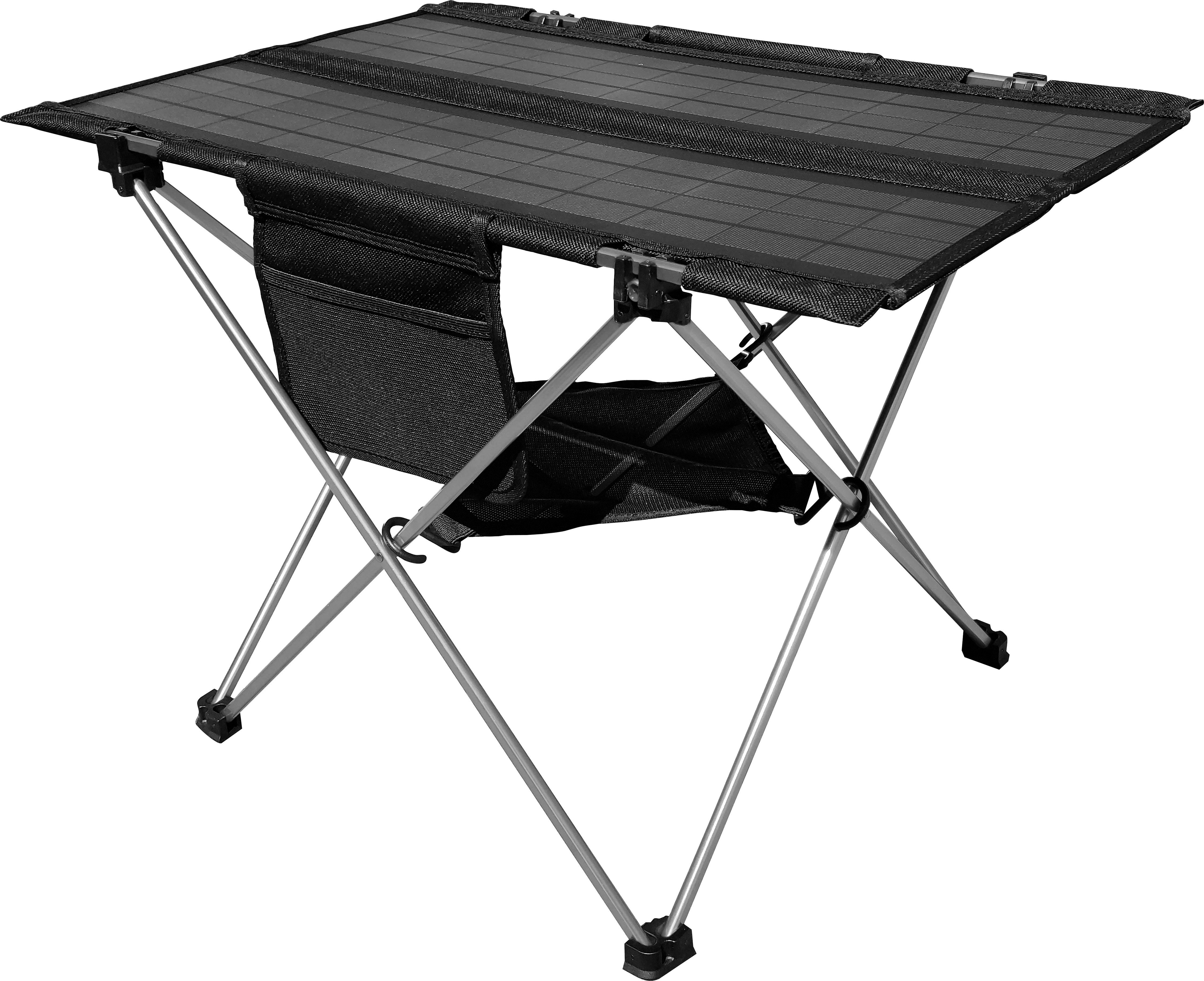 Technaxx TX-252, faltbarer Solar-Campingtisch, 60 W