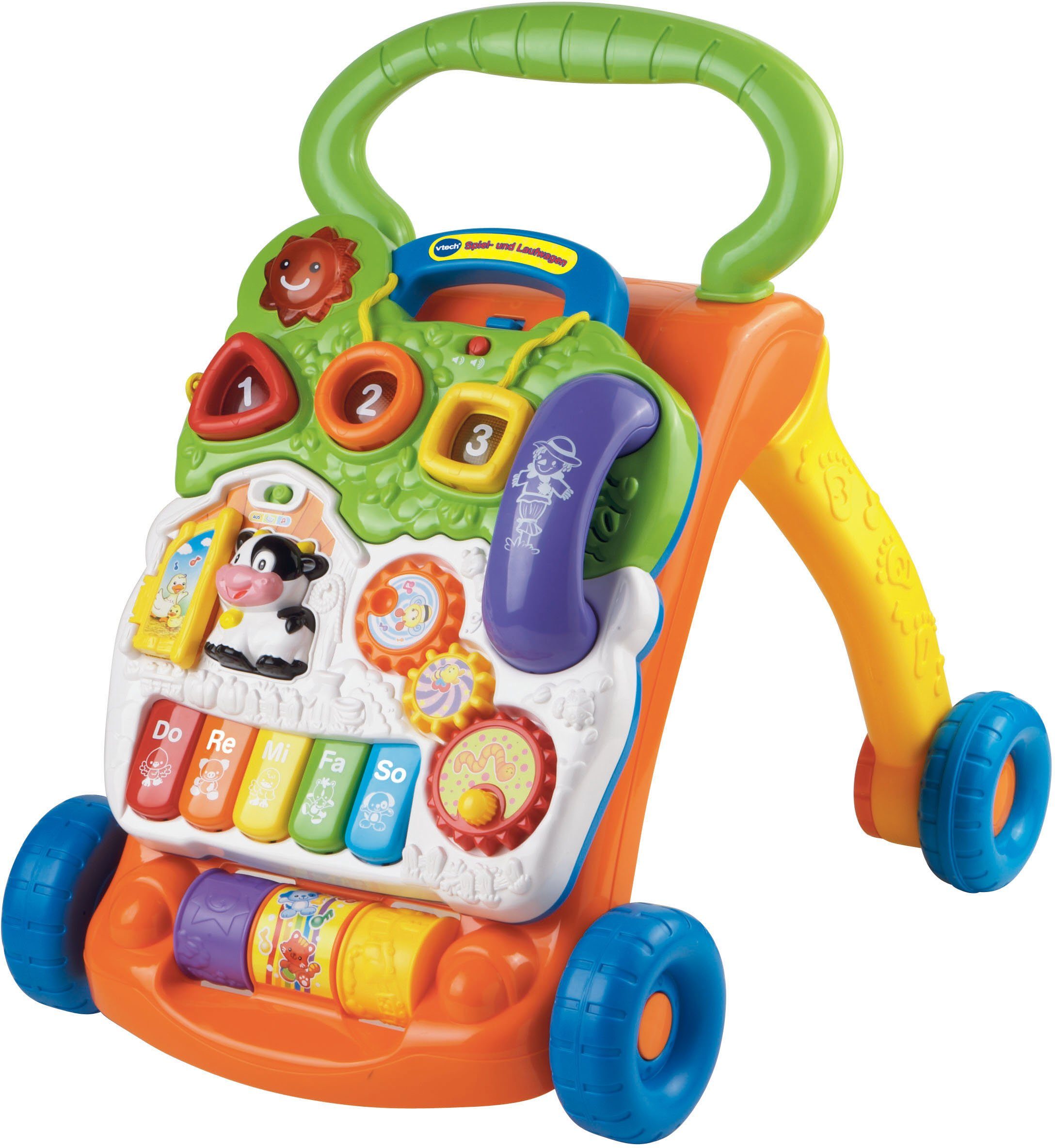 VTECH® Lauflernwagen VTechBaby, Spiel-und Laufwagen mit 11 Kindermelodien mehr