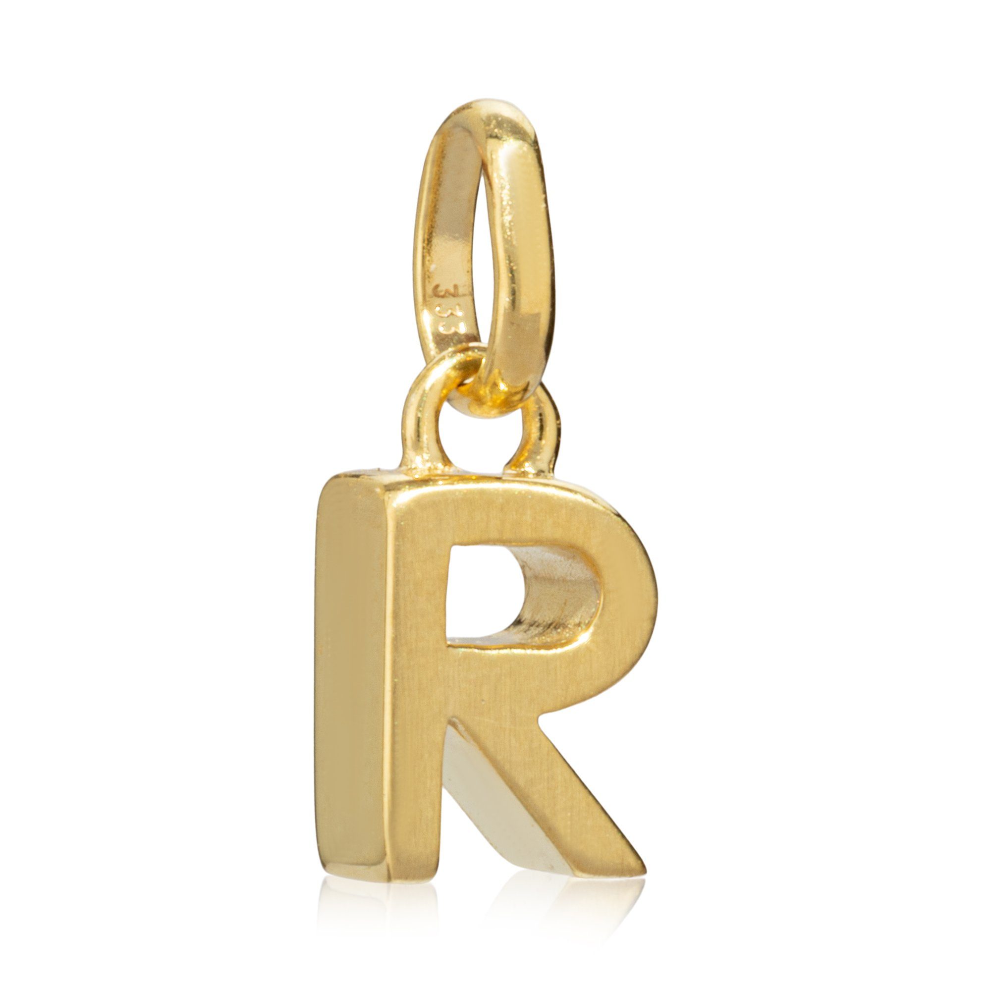 Buchstabenanhänger Kettenanhänger Buchstabe R 333 Golb Gold 8 Karat 7
