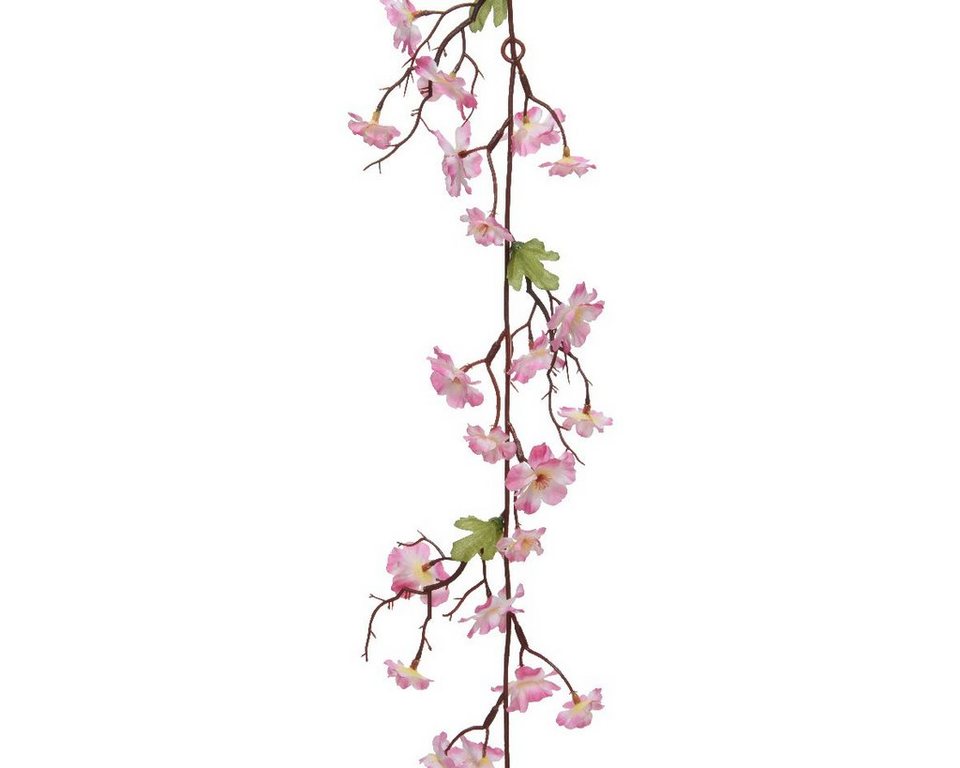 rosa decorations, Girlande Decoris 187cm Kunstblumen Kunstblume, season Sakura - Kirschblüte