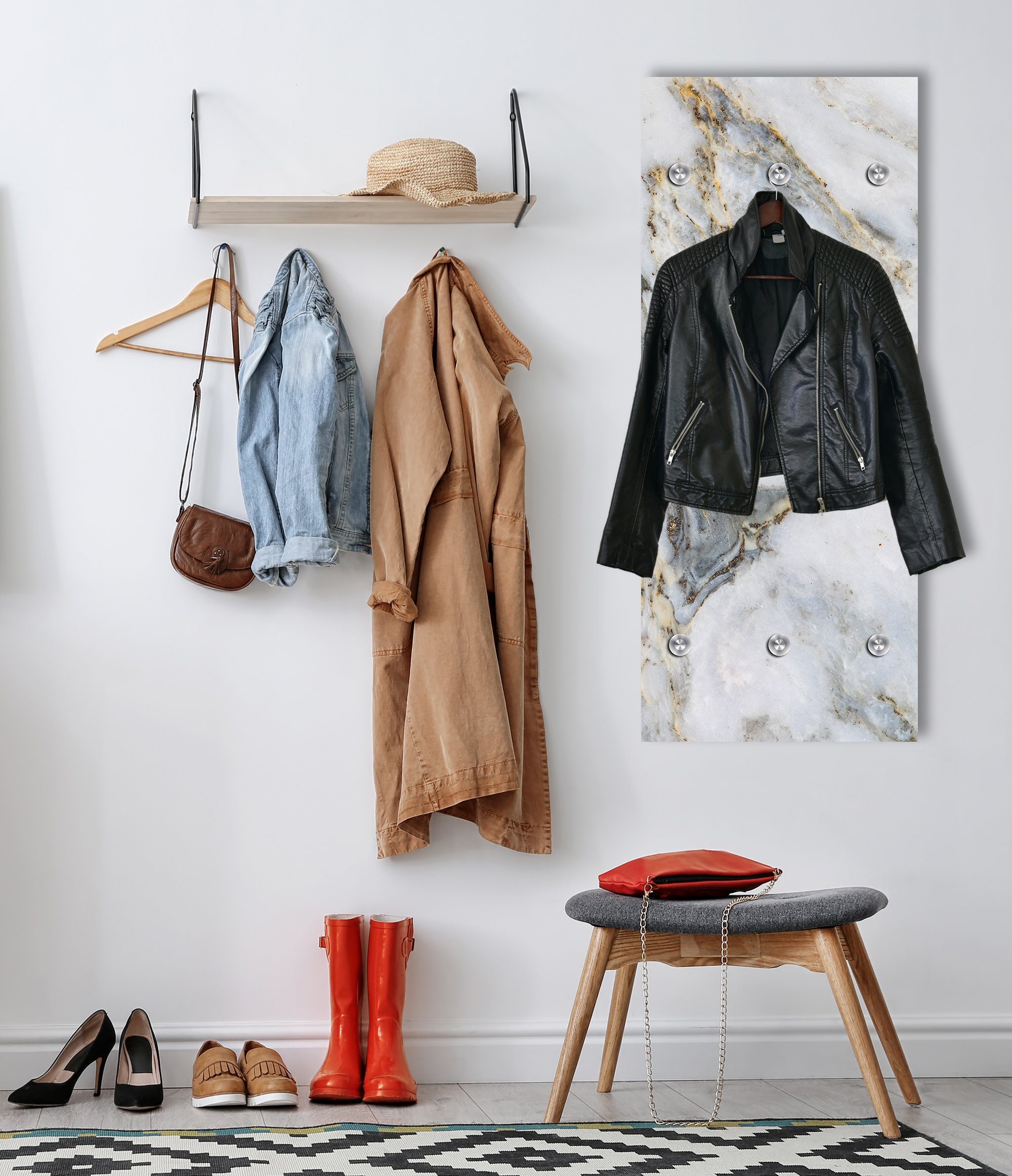 queence Wandgarderobe Marmor - Garderobe aus günstig online kaufen