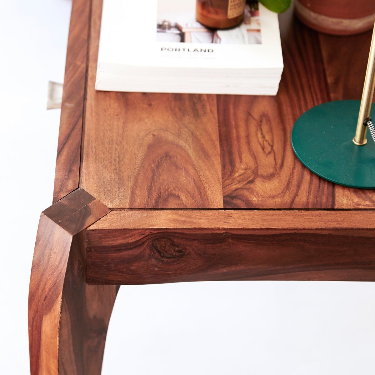 Tikamoon aus Palisanderholz massivem Schreibtisch Schreibtisch