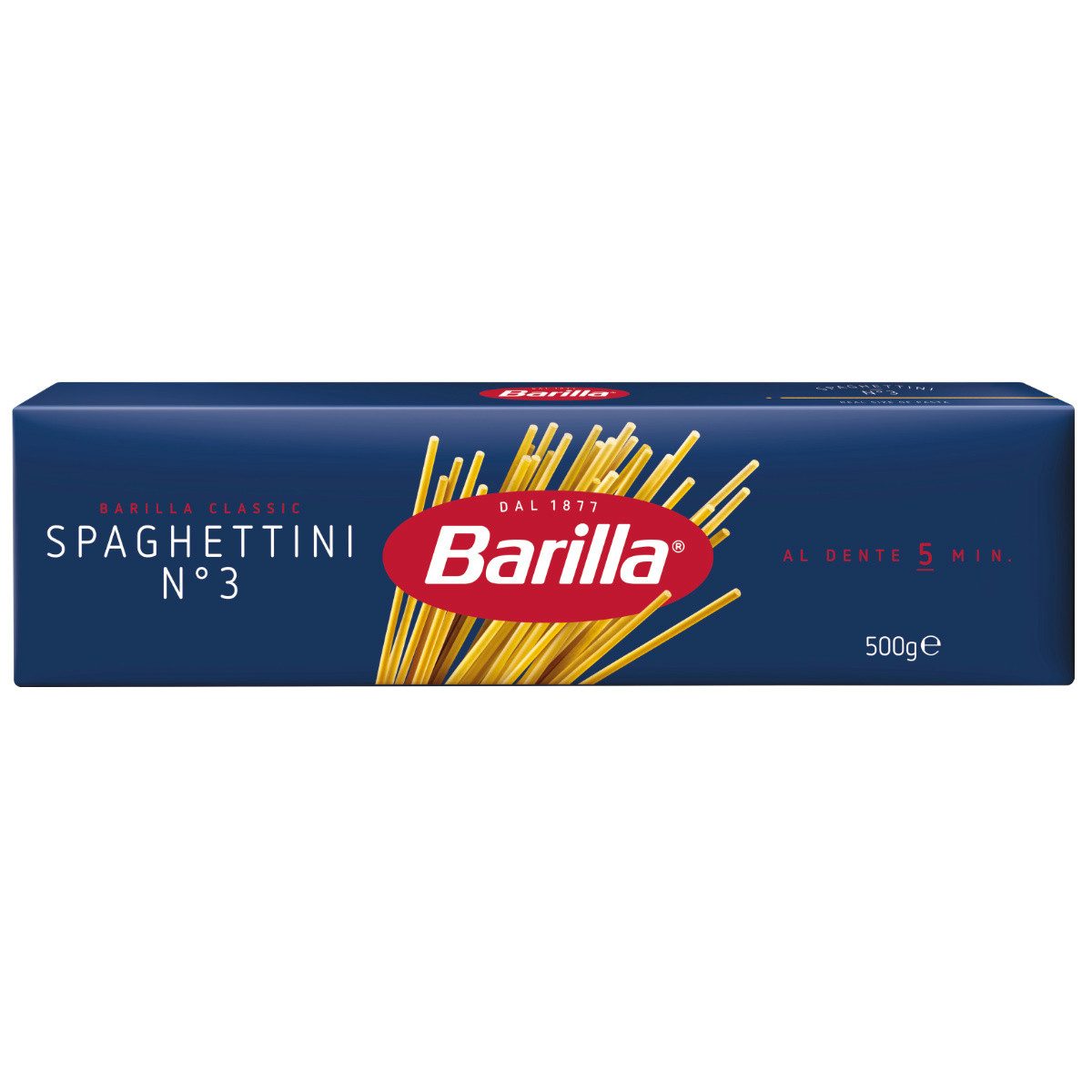 Barilla Nudeln, Barilla Spaghettini Nummer 3 Hartweizen Pasta aus Italien 500g
