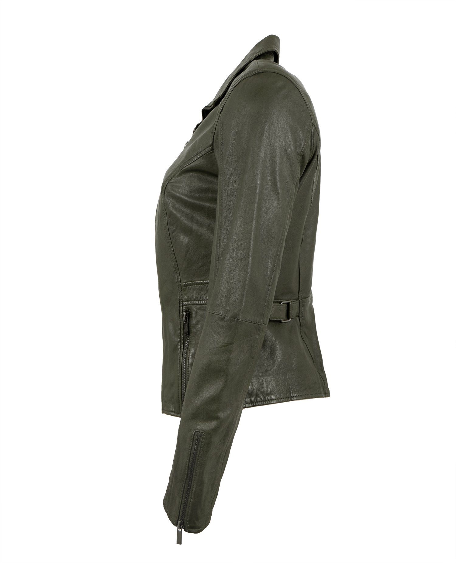 Jilani Lederjacke Enna-2 Jilani - Damen Lederjacke Lammnappa olive günstig online kaufen